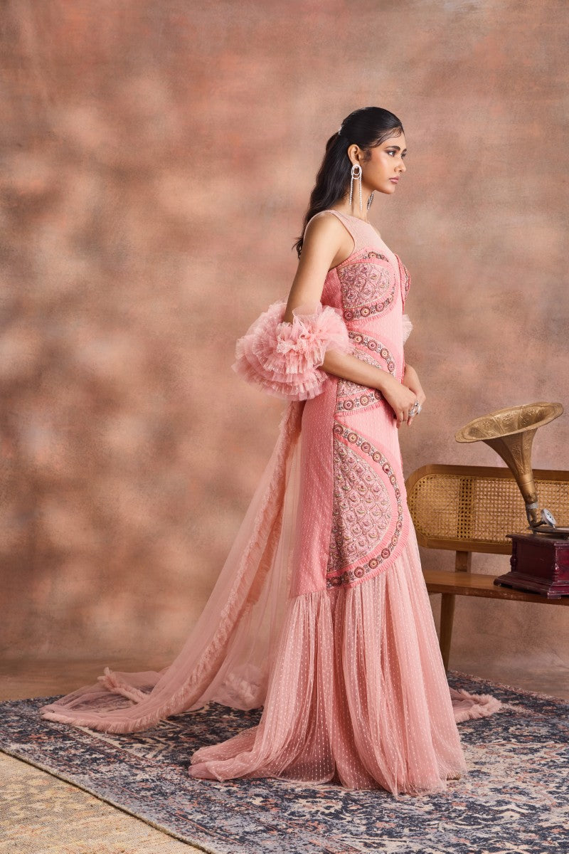 Petal Curve Gown