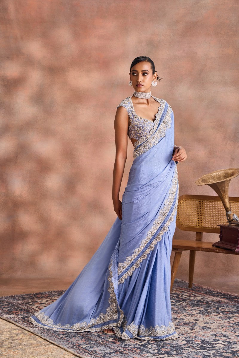 Scalloped Edge Saree