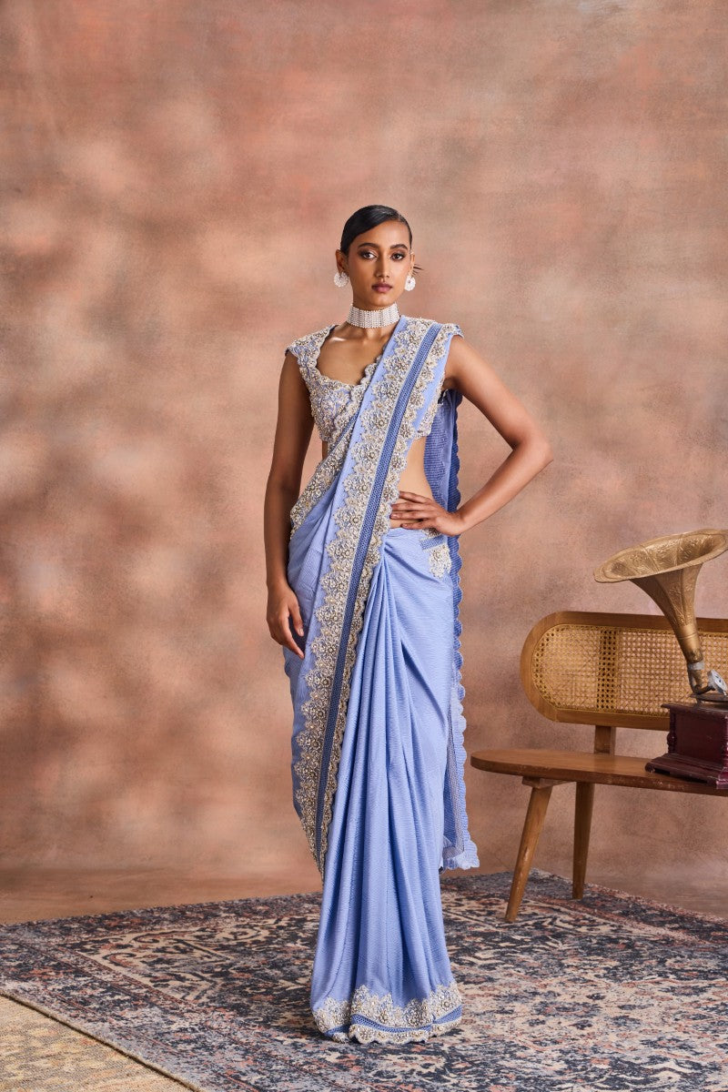 Scalloped Edge Saree