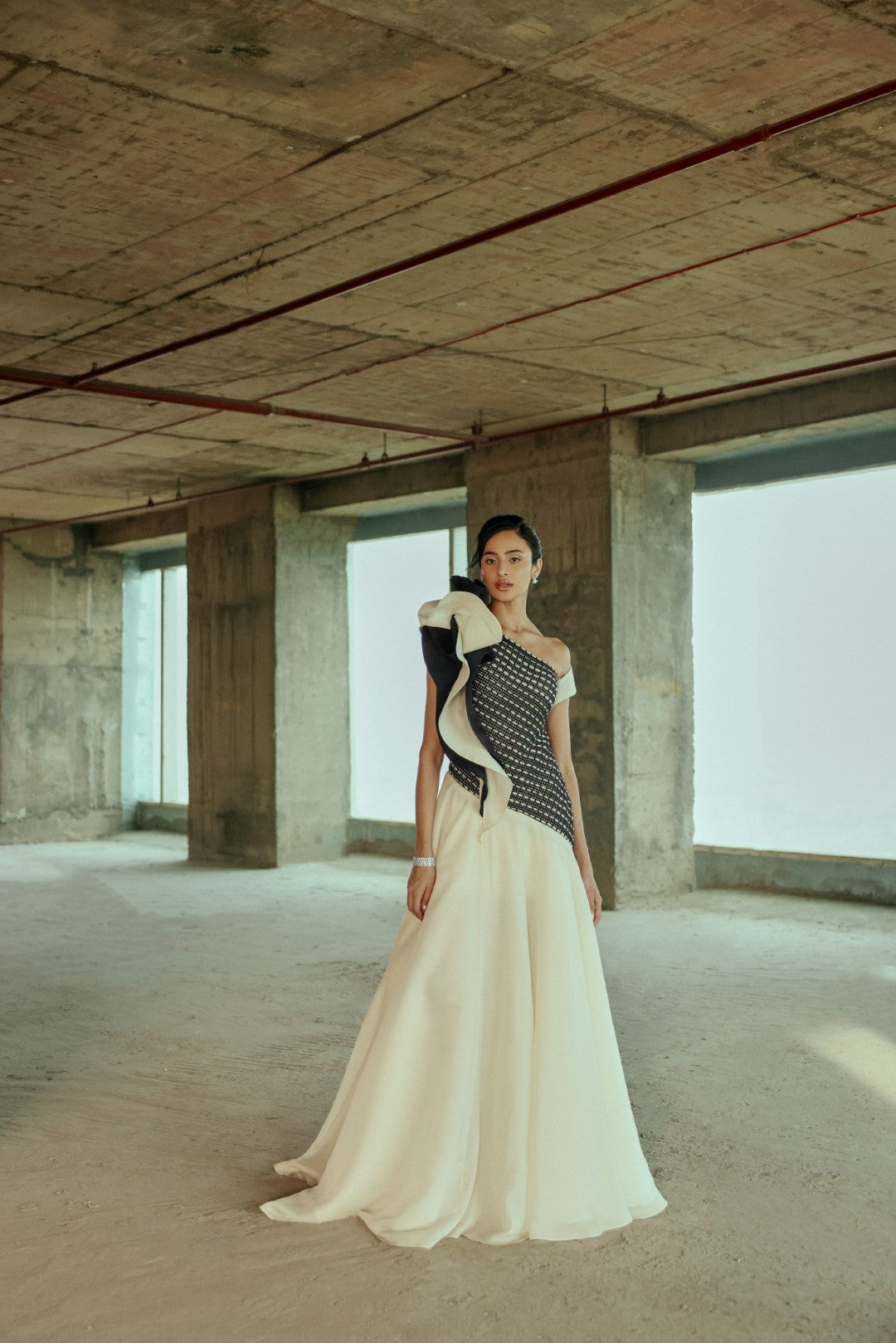 Petal Cascade Gown