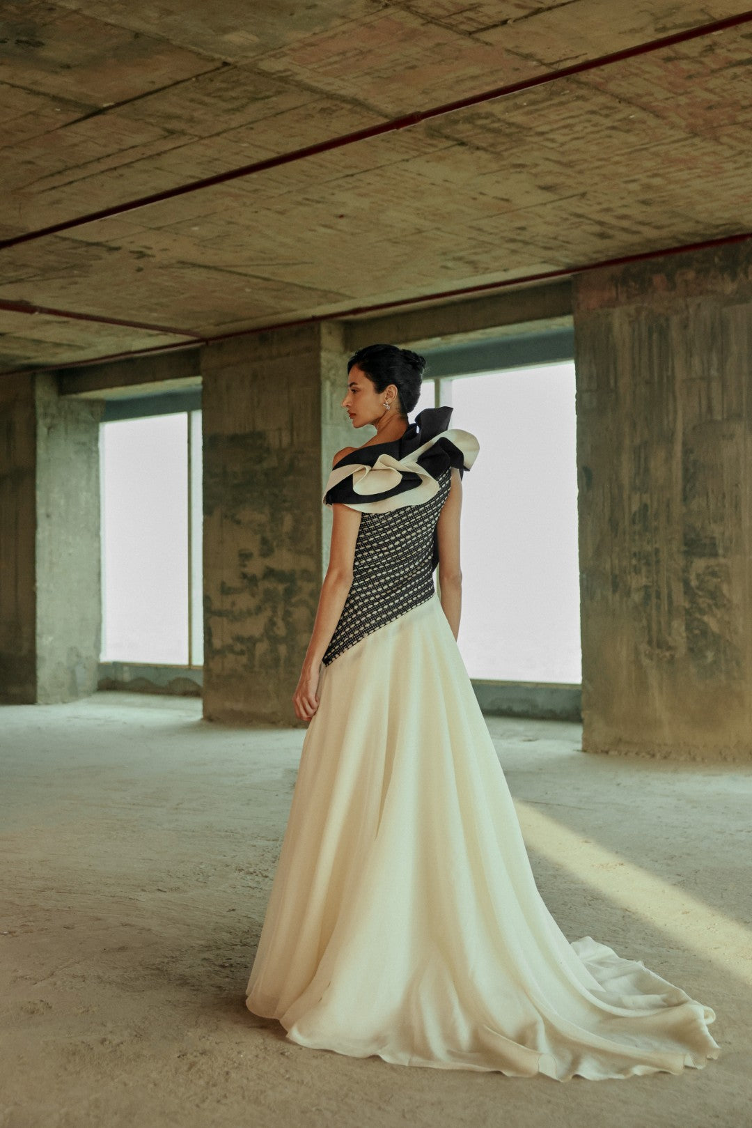 Petal Cascade Gown