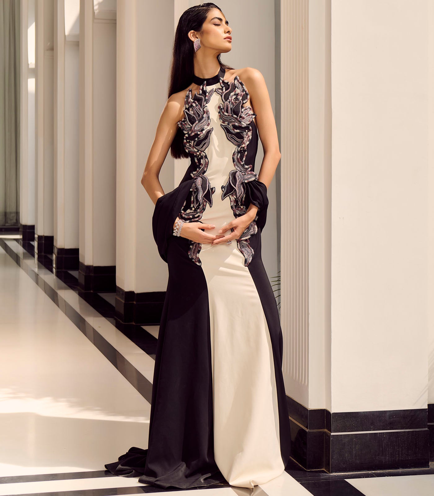 Halter Neck Mermaid Gown