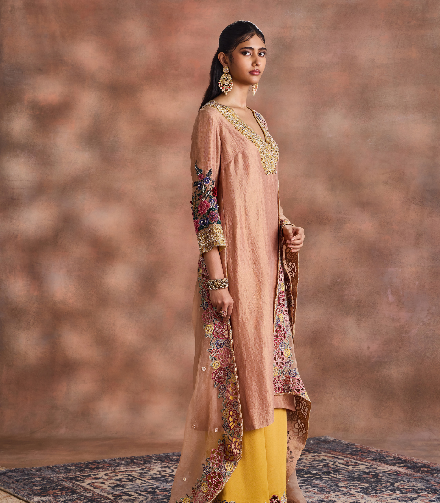 Cutwork Kurta Ensemble