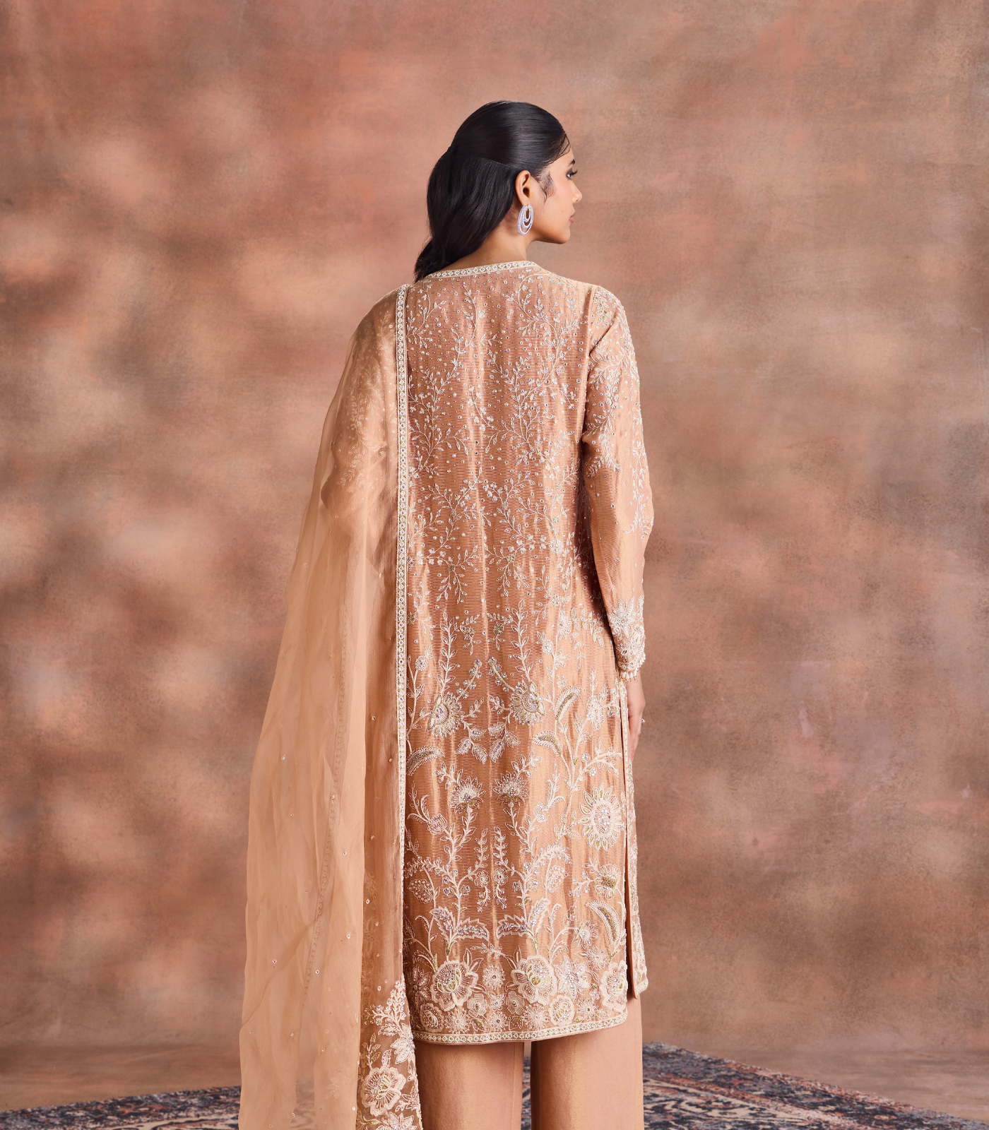 Tonal Embroidered Kurta Set