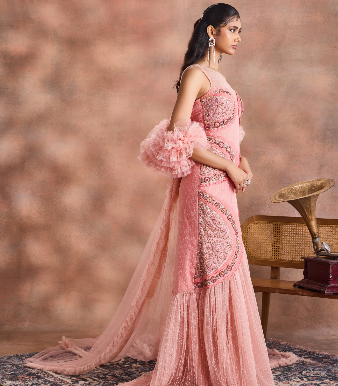 Petal Curve Gown