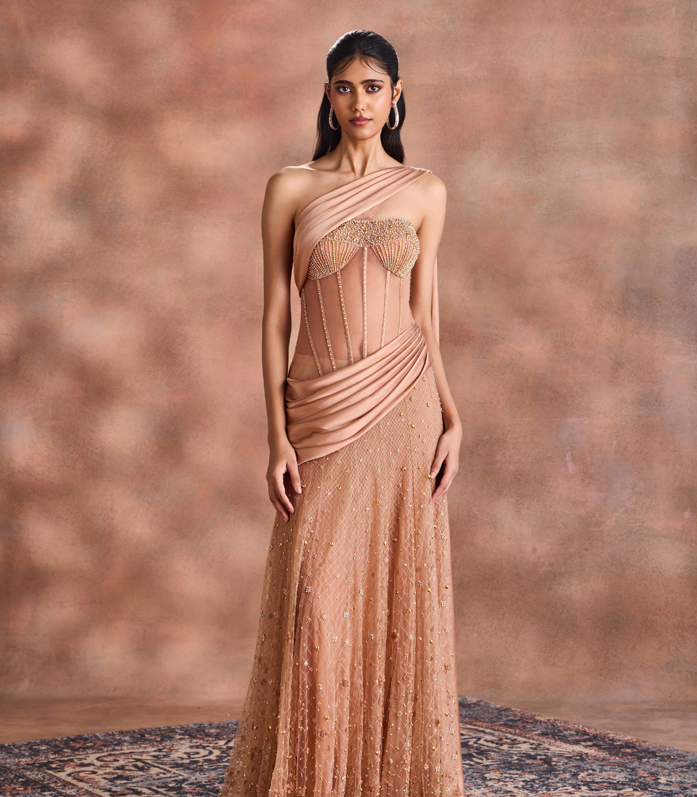 Drape Corset Gown