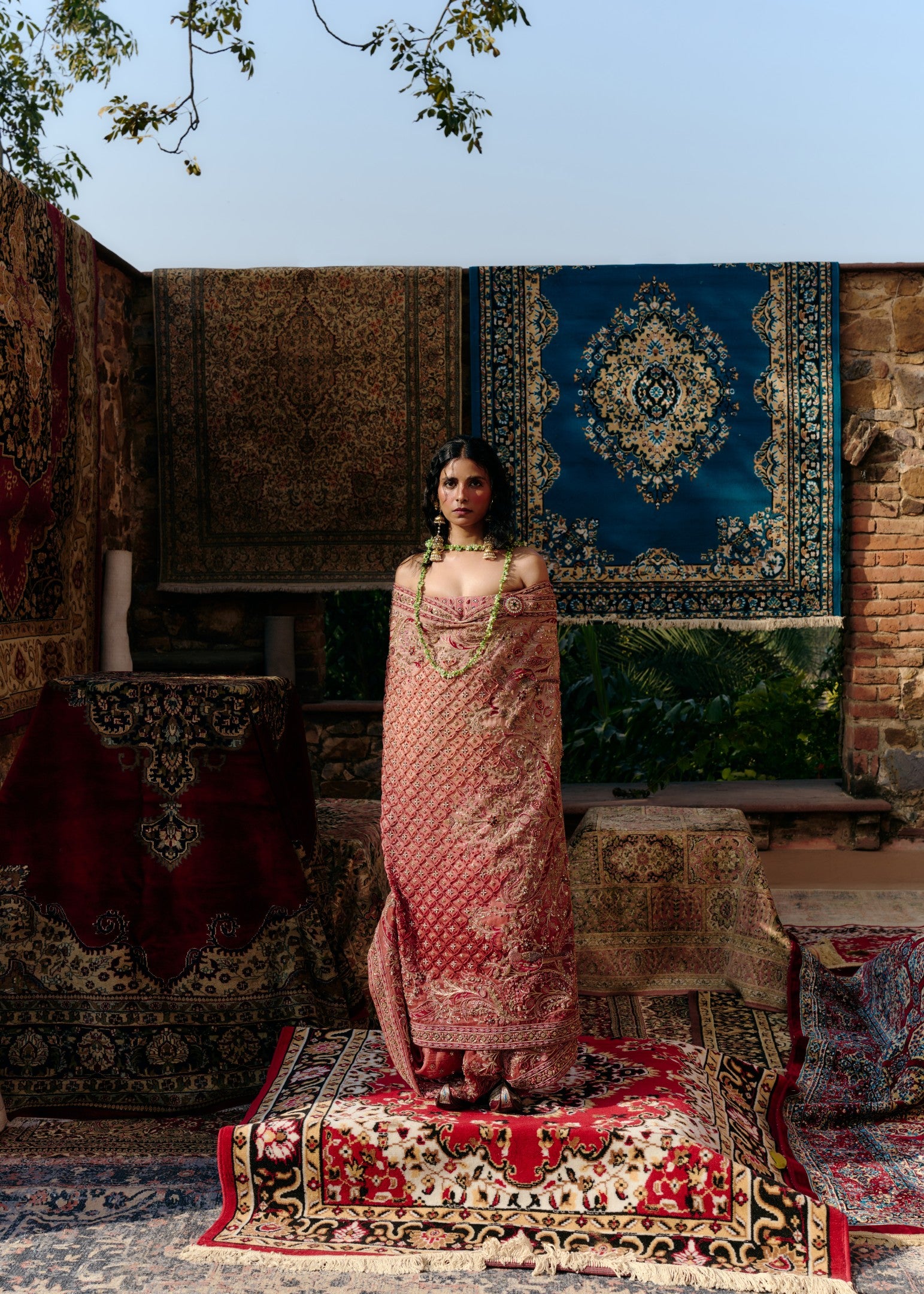 Corset Sari Set