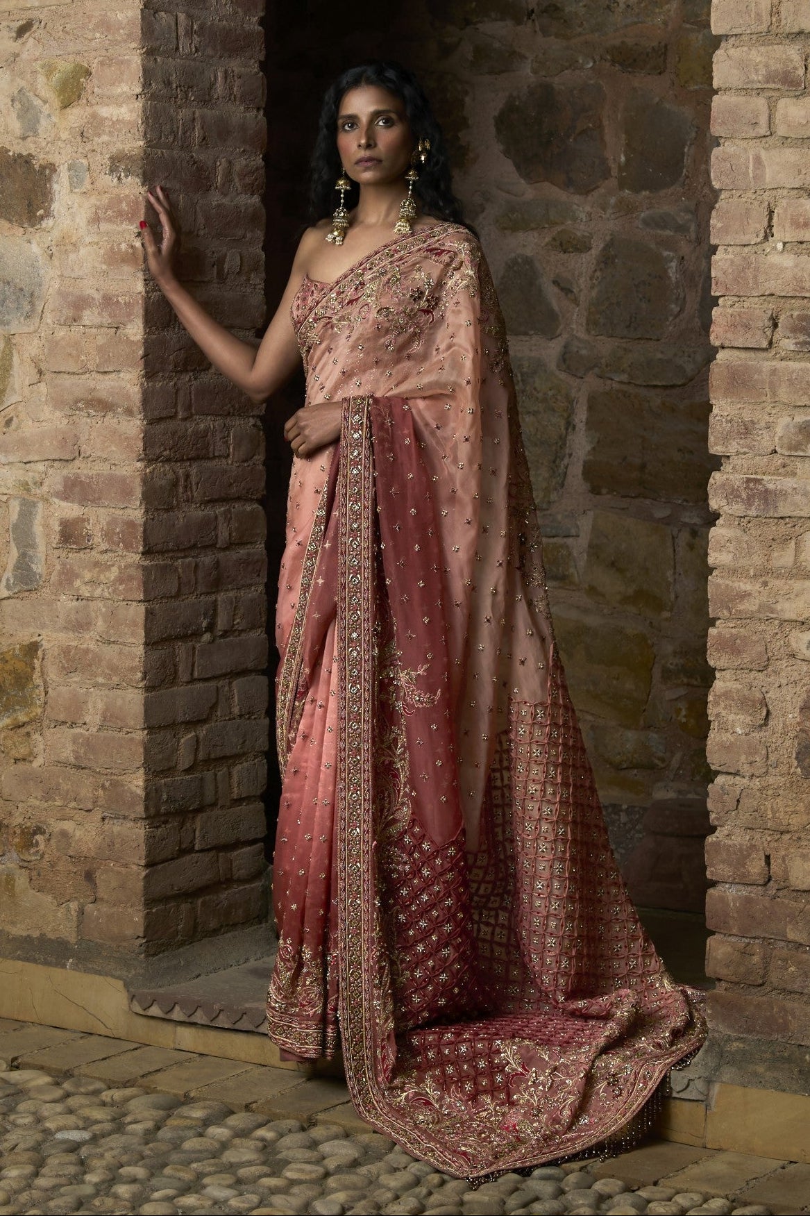 Corset Saree Set