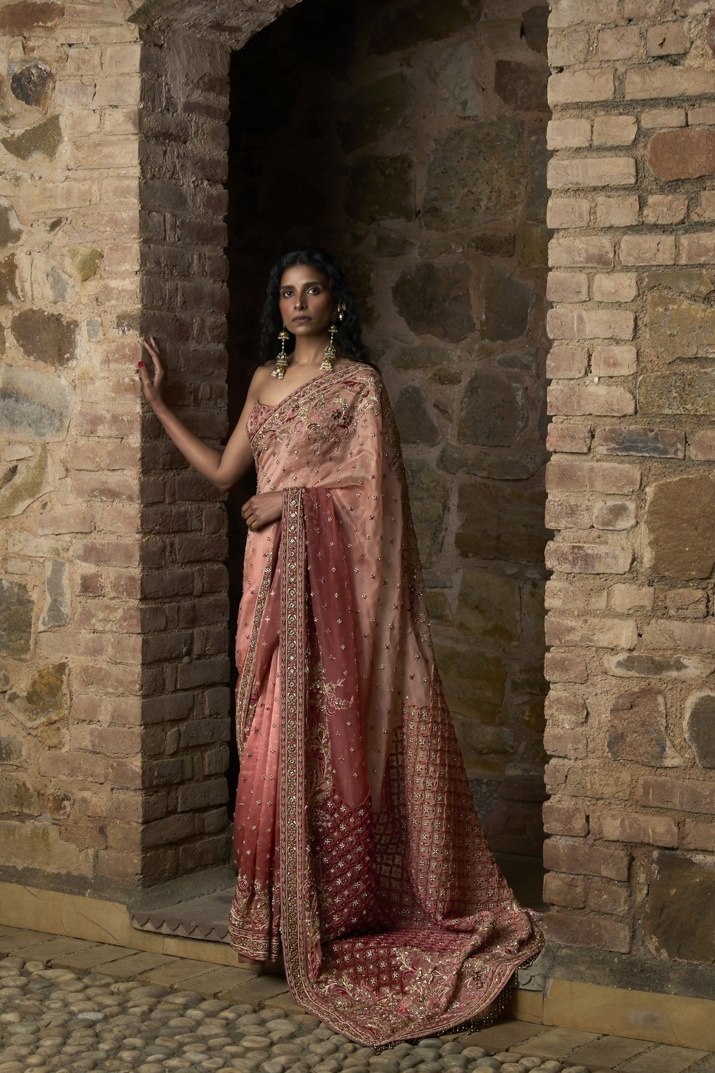 Corset Sari Set