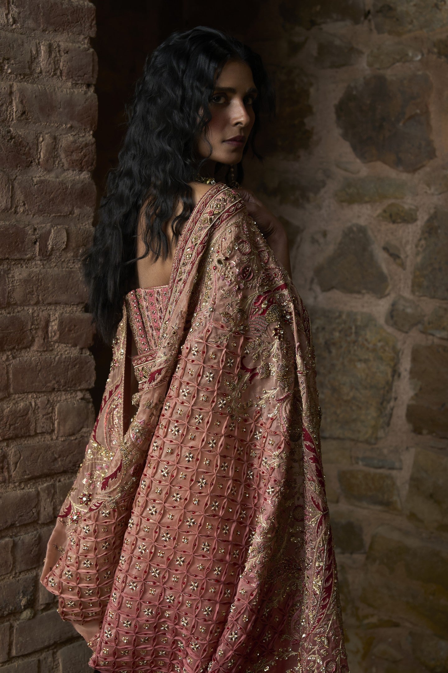 Corset Sari Set