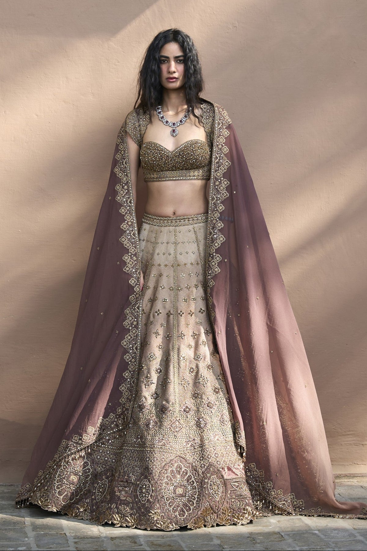 Monotone Lehenga Set
