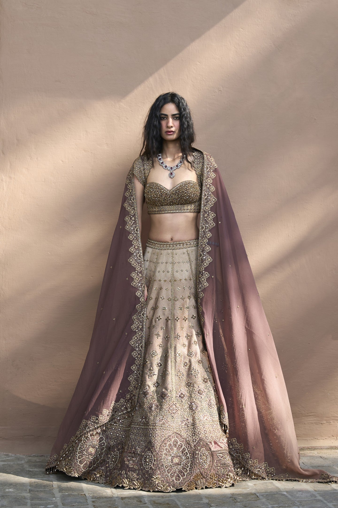 Monotone Lehenga Set
