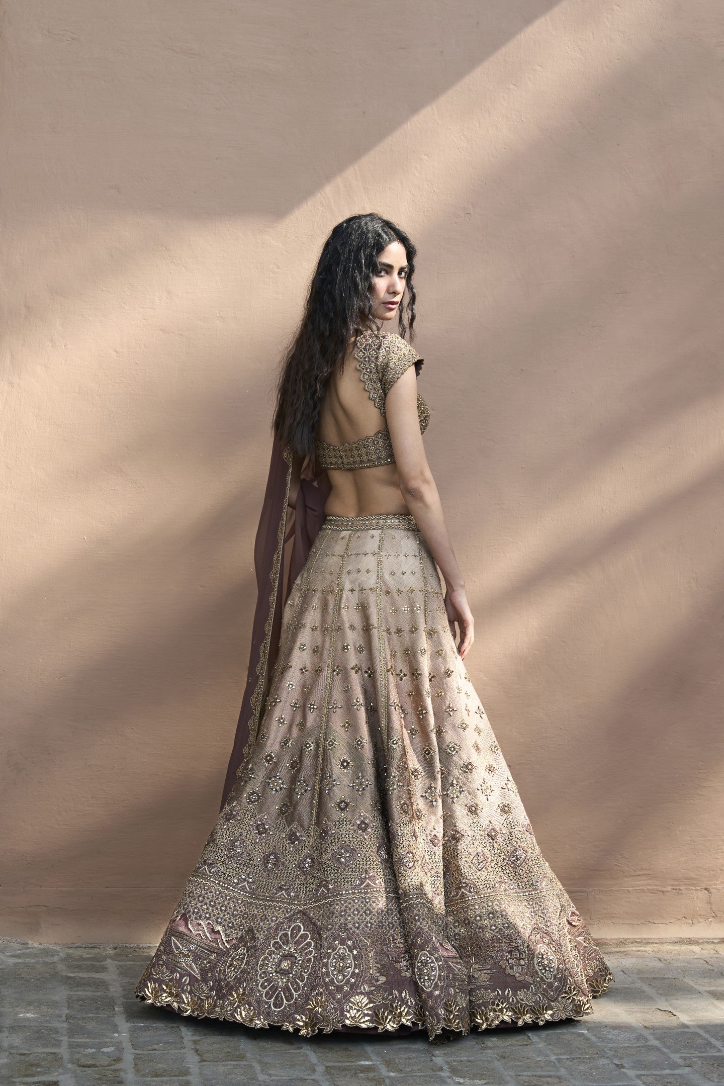 Monotone Lehenga Set