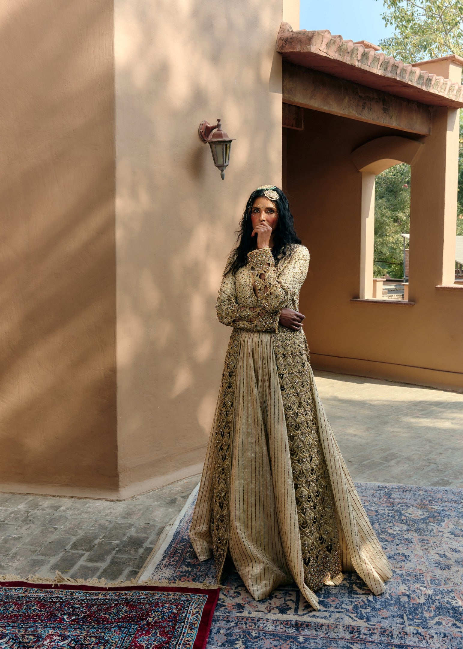 Cutwork Jacket Set