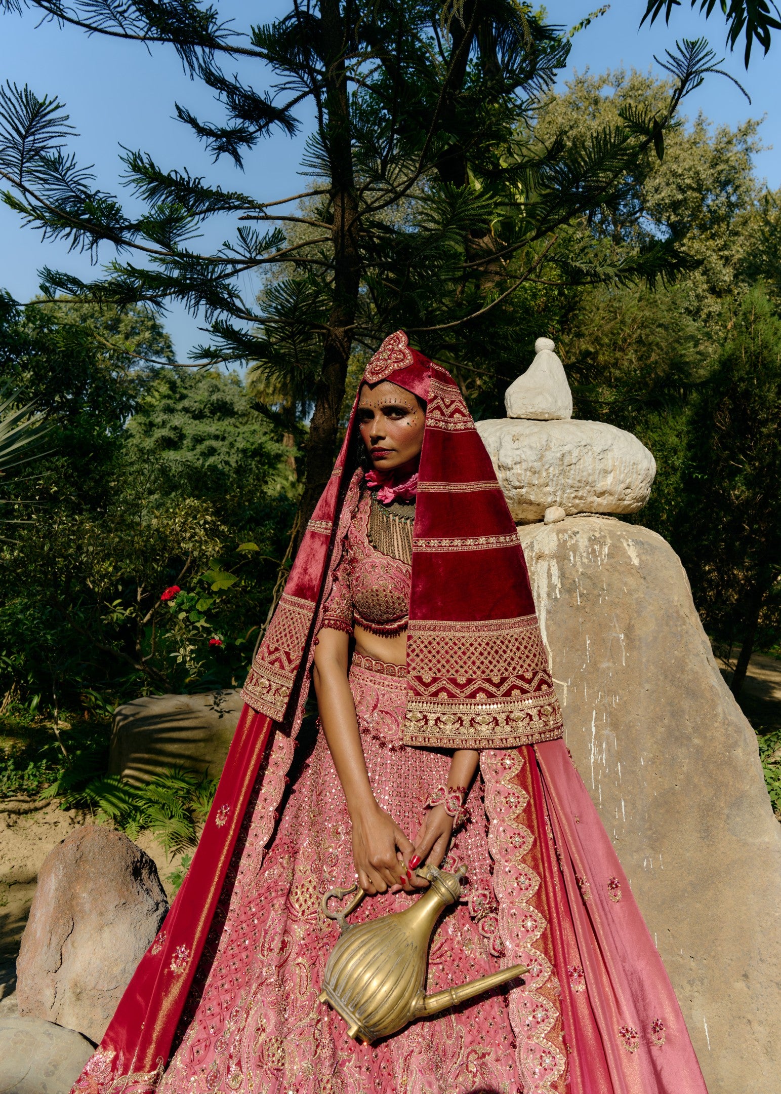 Rose Rpyal Lehenga