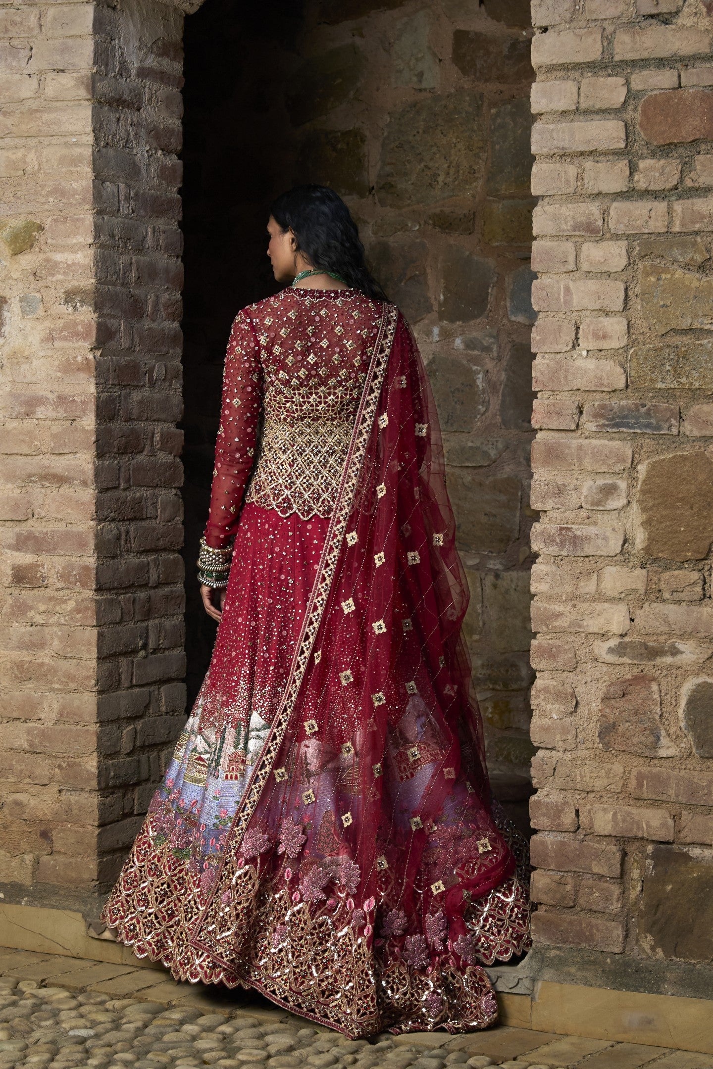 Landscape Bridal Lehenga