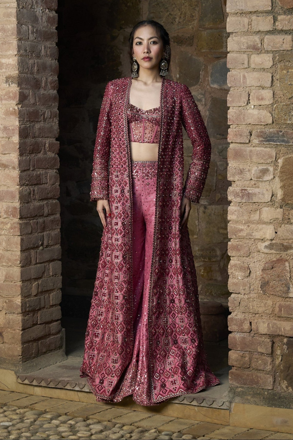 Jacket Sharara Set