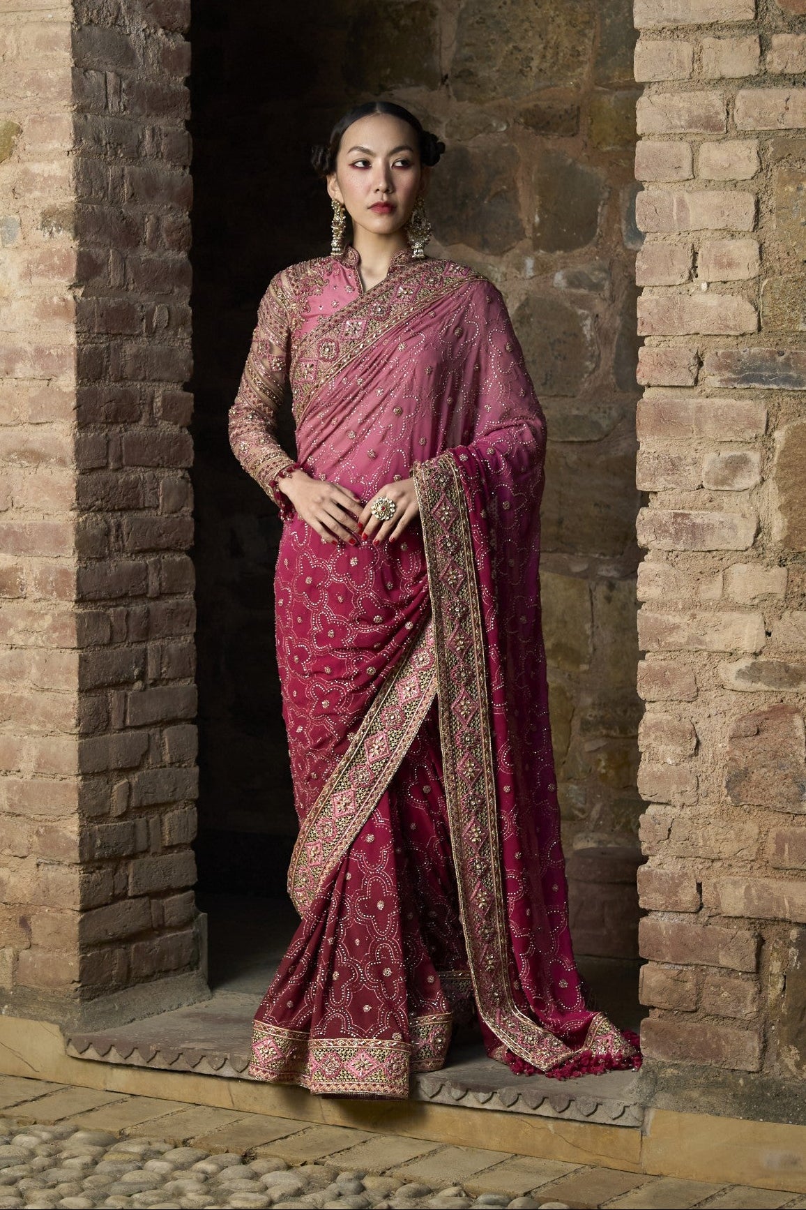 Tonal Saree Set
