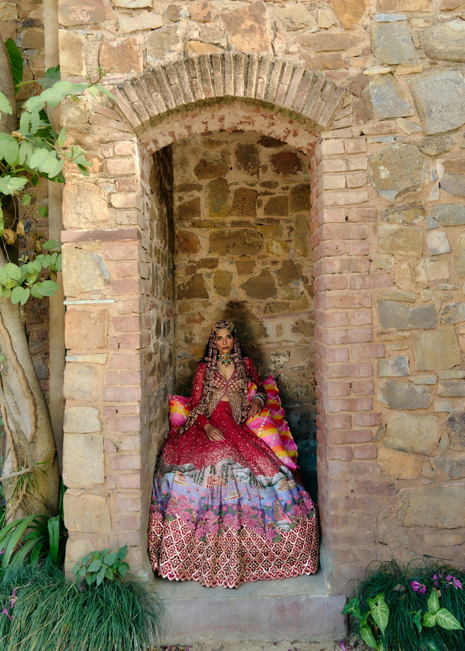 Landscape Bridal Lehenga
