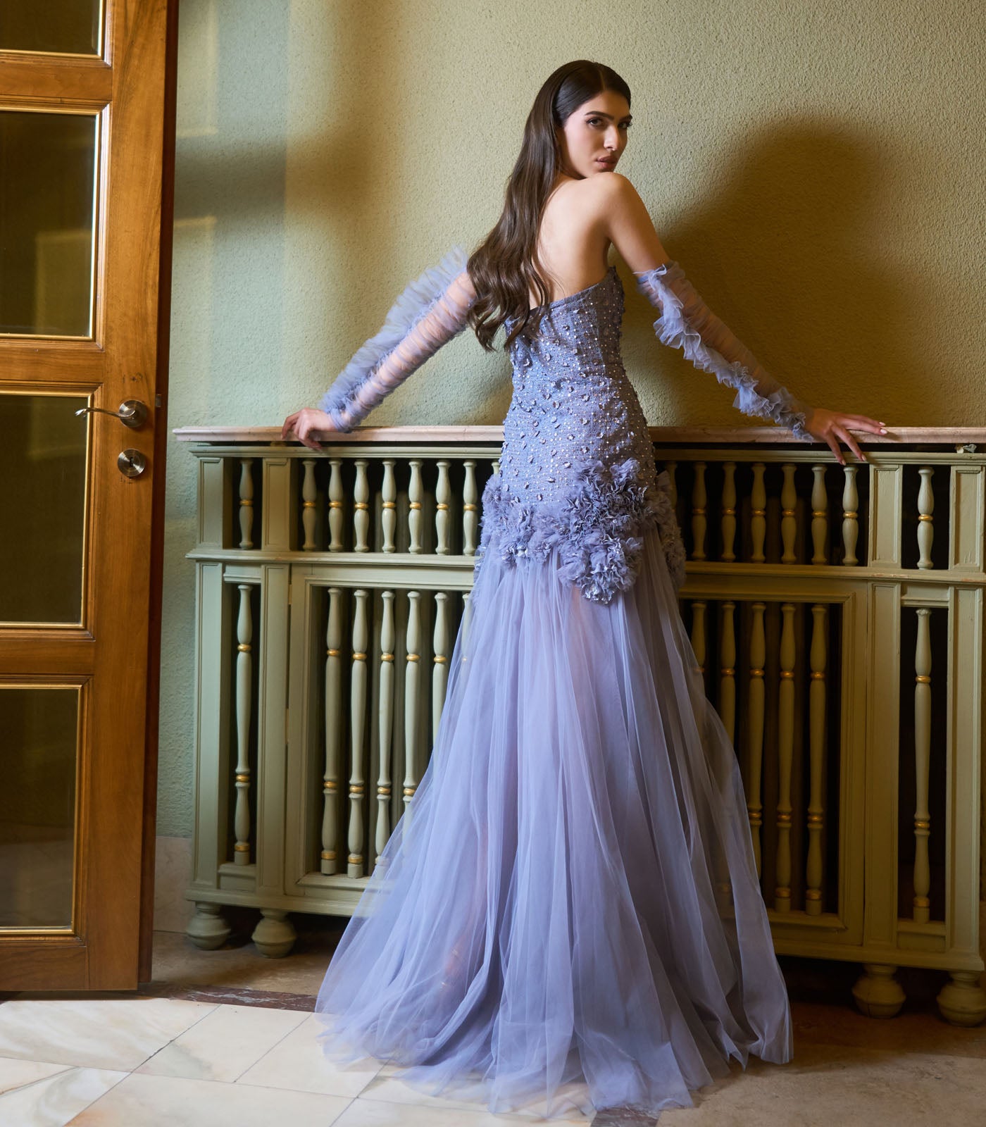 Strapless Tulle Gown