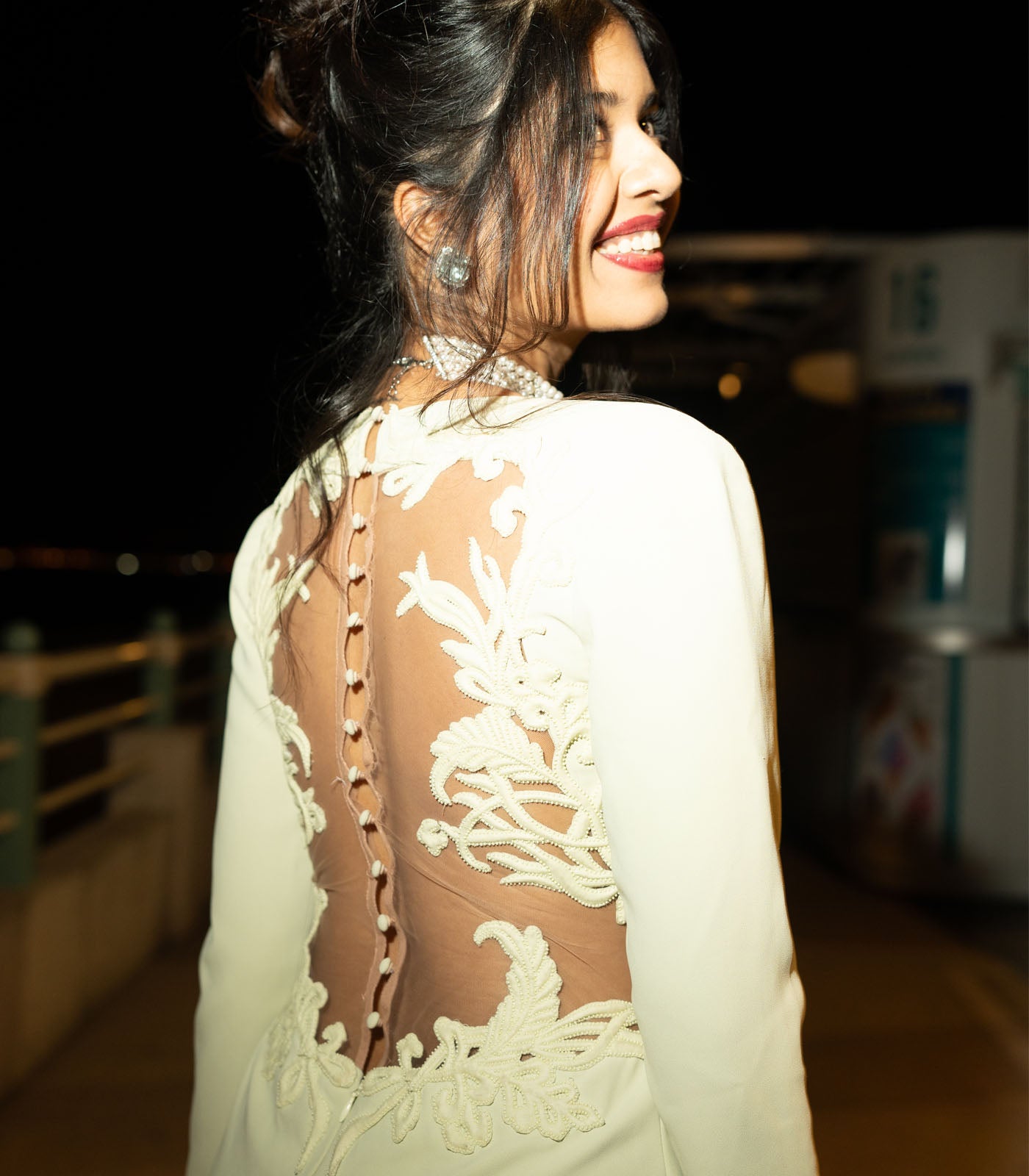 Sejal Kumar spotted in our lily green mermaid gown