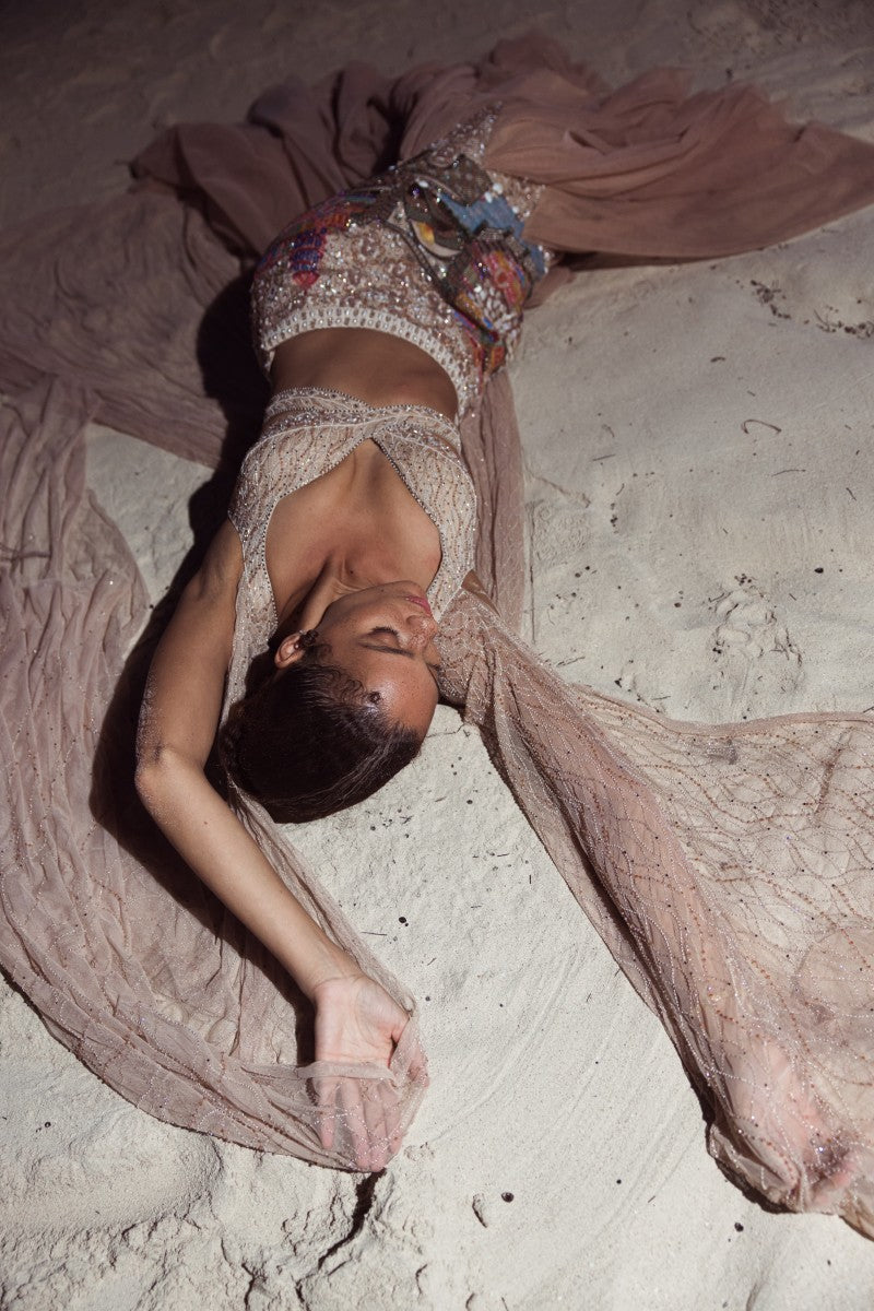Embroidered Skirt Set