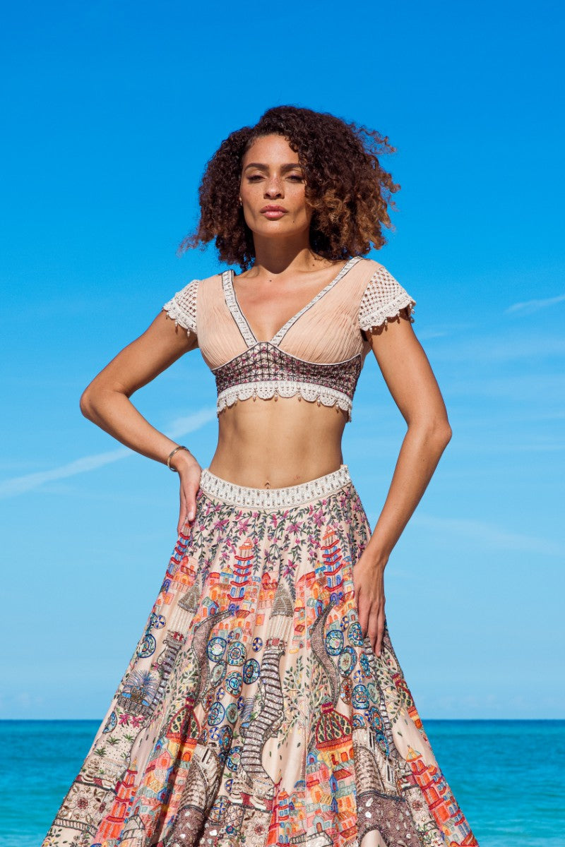 Embroidered Motif Lehenga