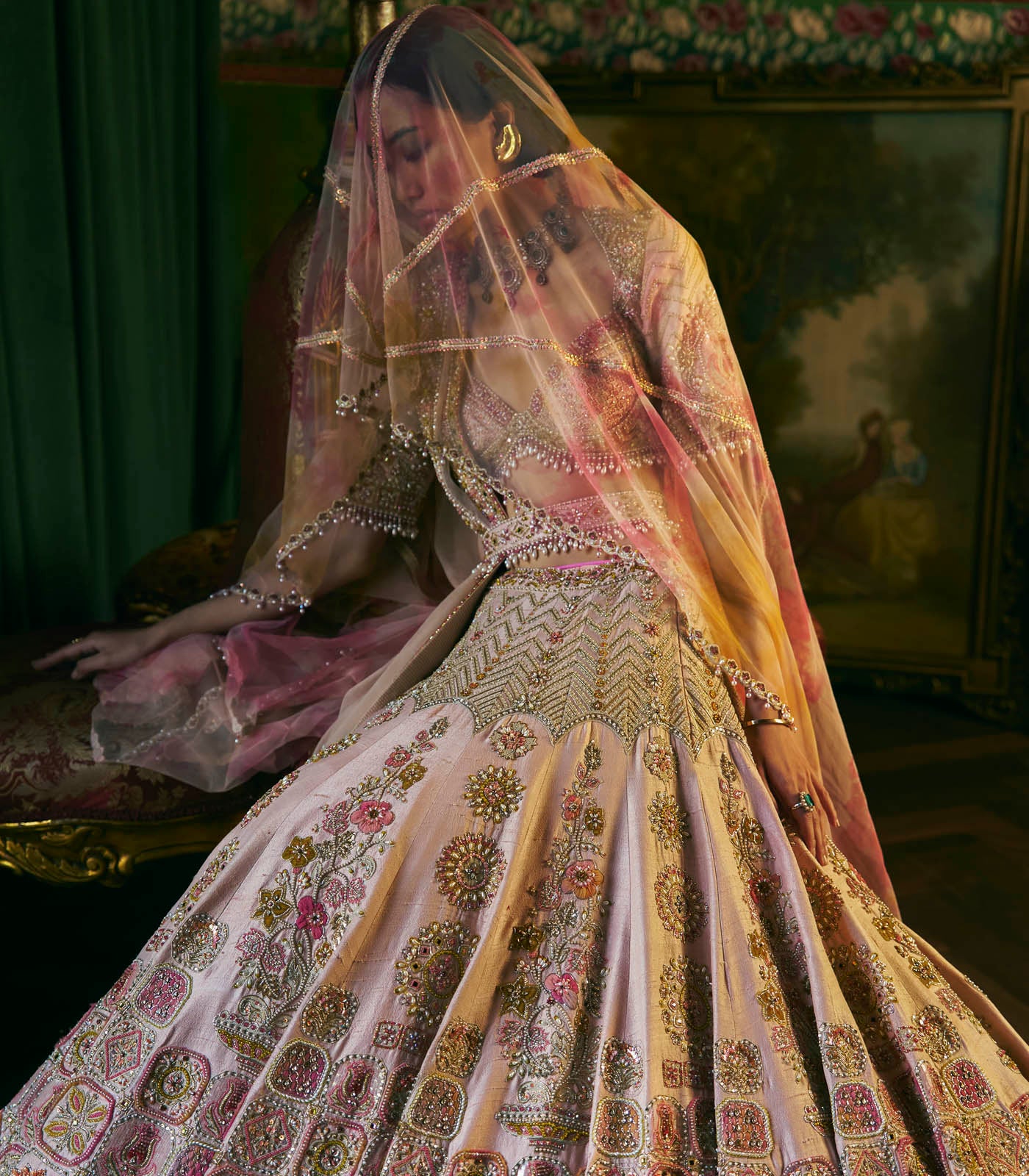 Pastel Multicolour Lehenga Set