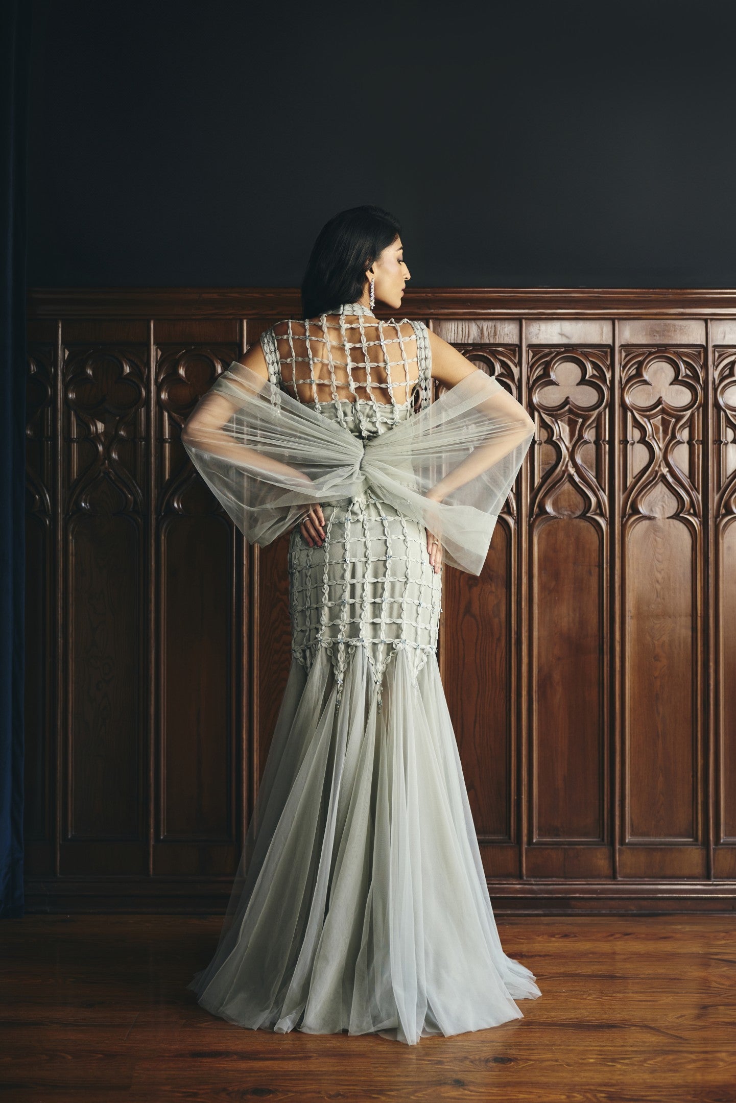 Structured Tulle Gown