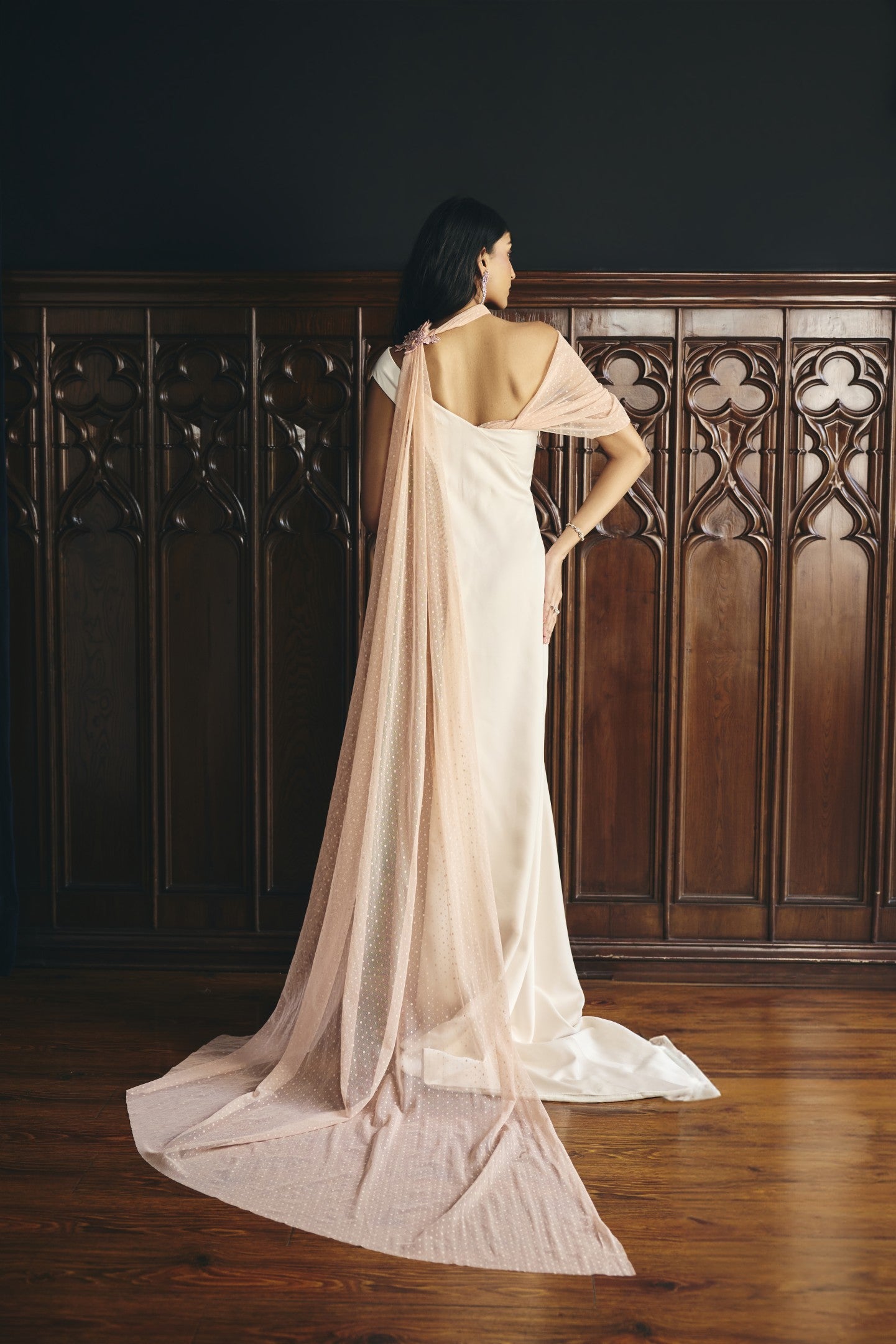 Sheer Wrap Gown