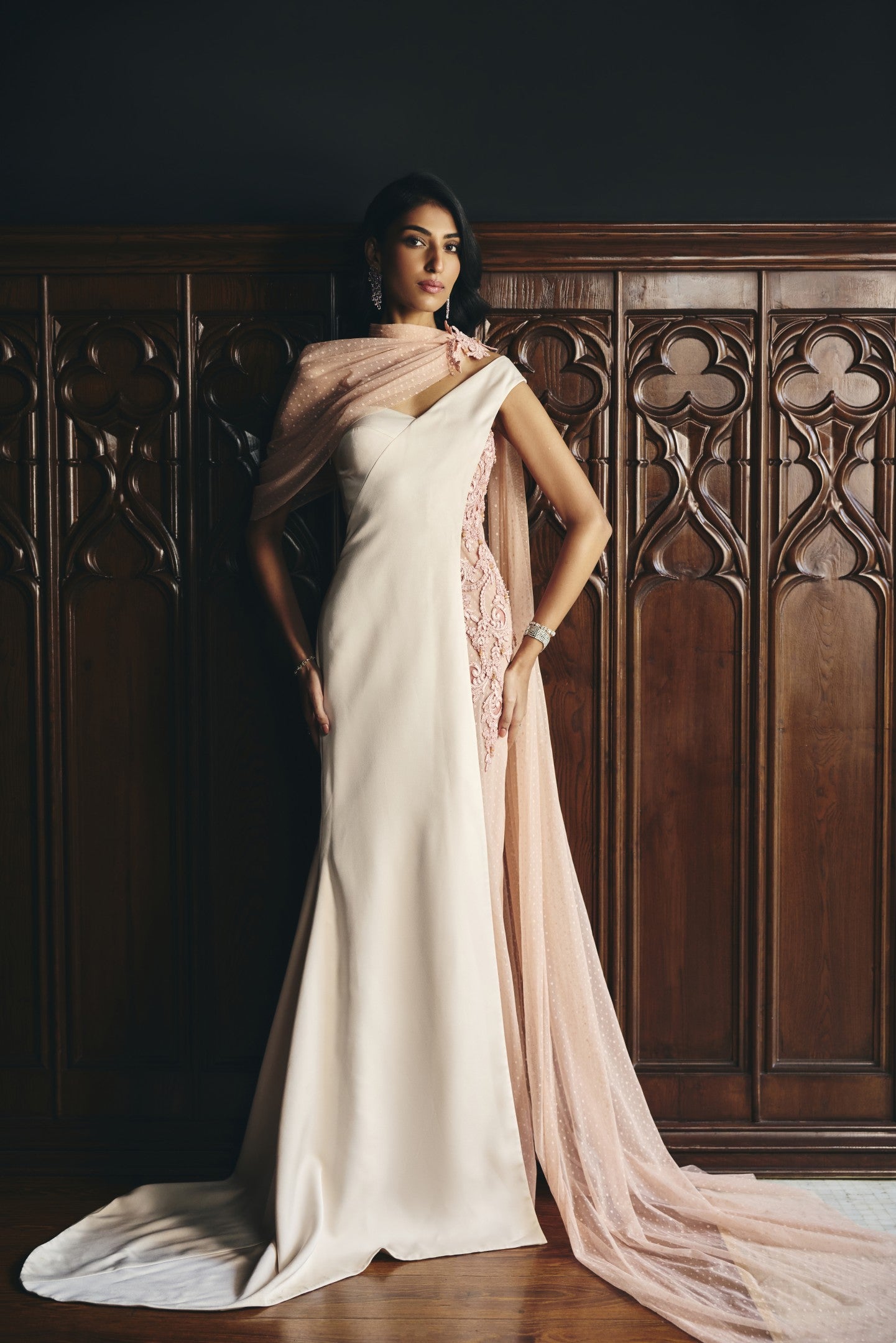 Sheer Wrap Gown