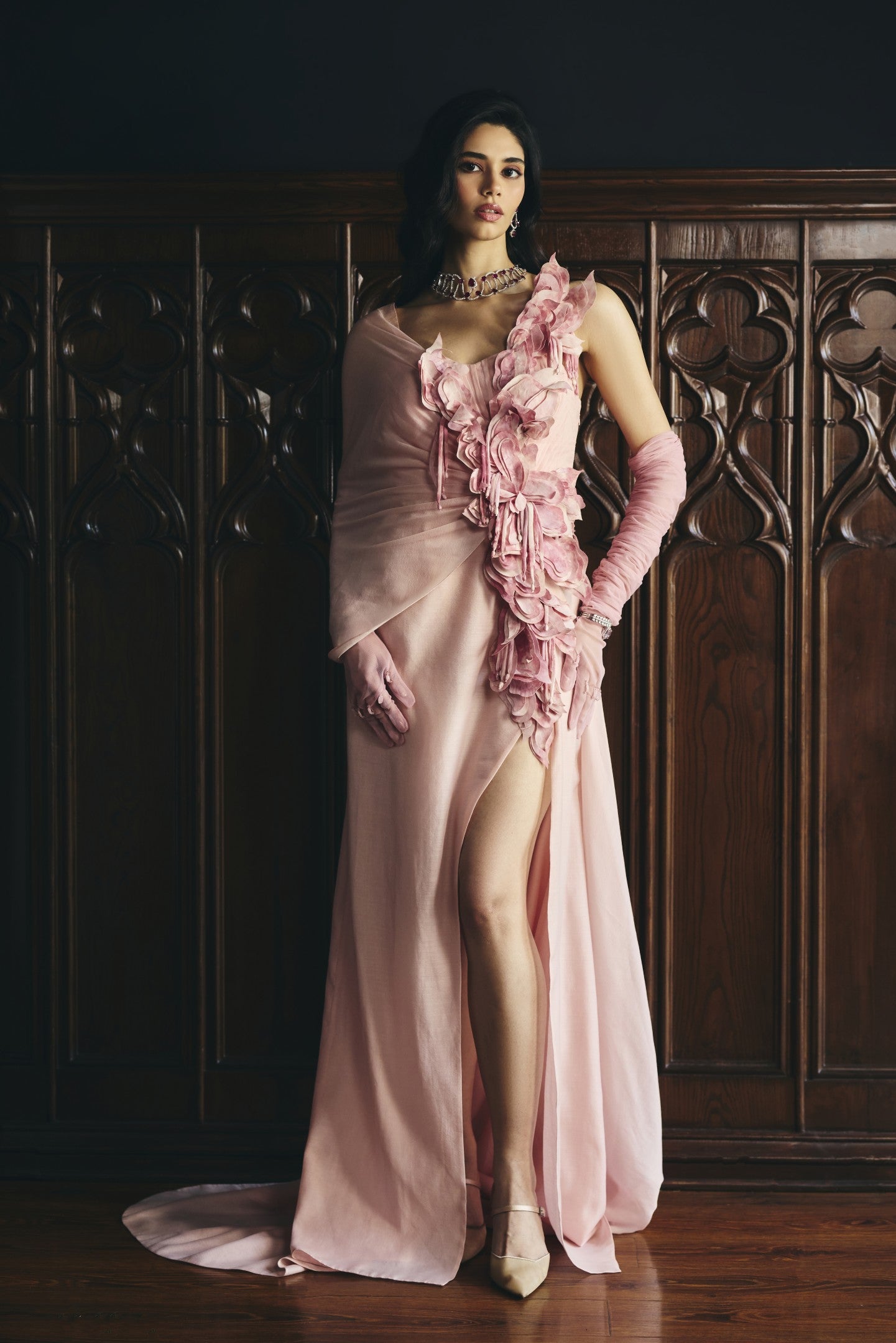 Petal Wrap Gown