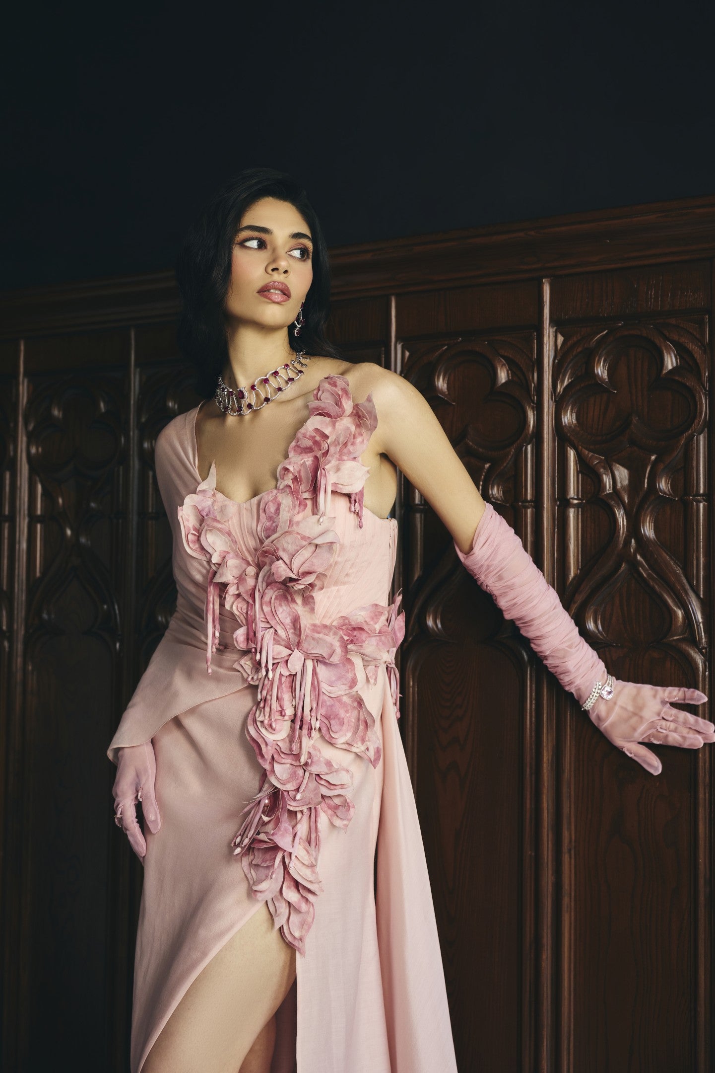 Petal Wrap Gown