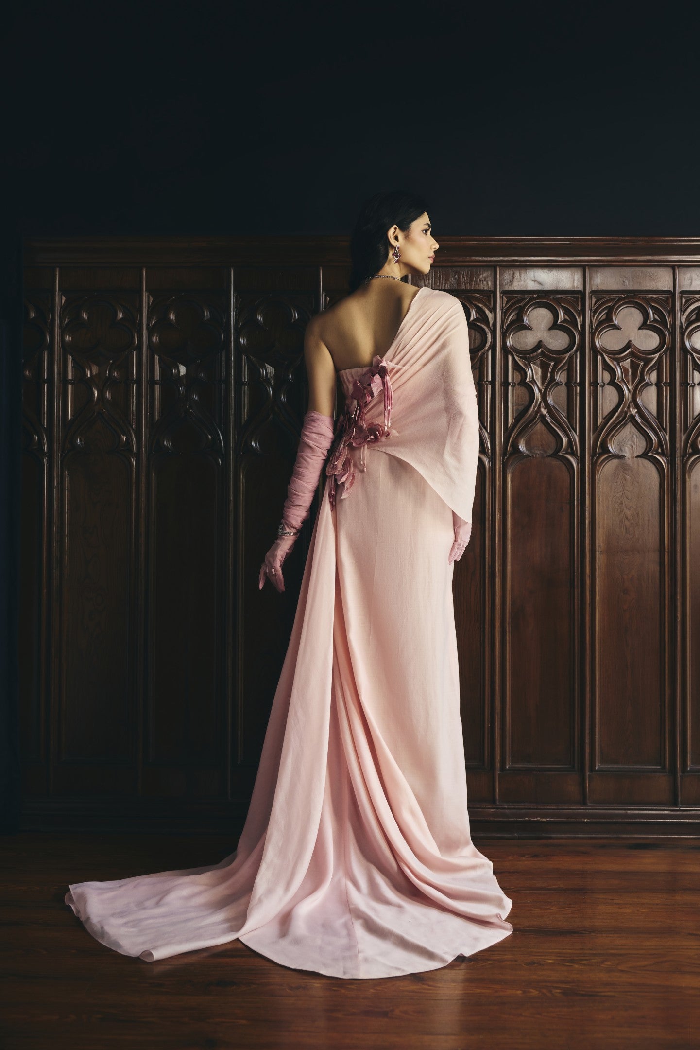 Petal Wrap Gown