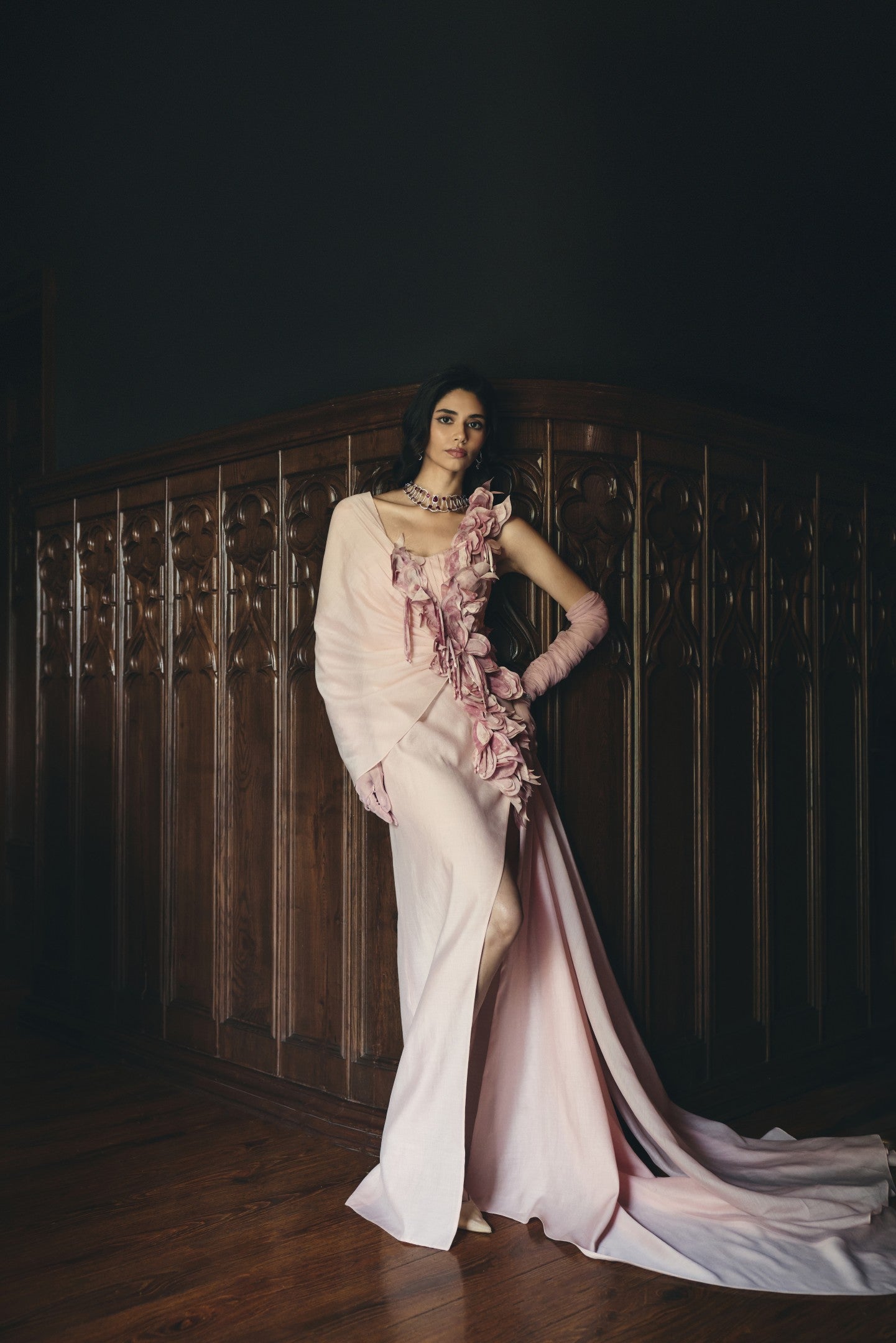 Petal Wrap Gown