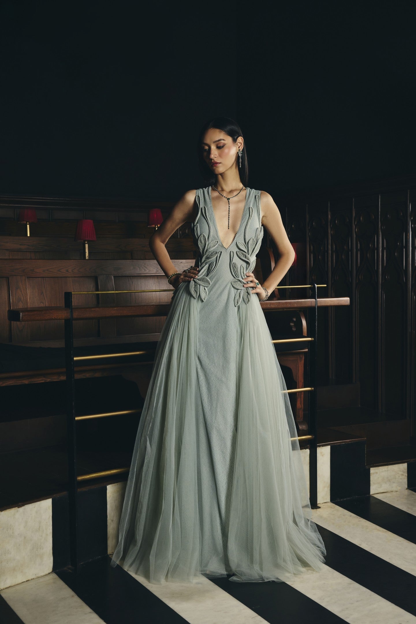 Soft Applique Gown