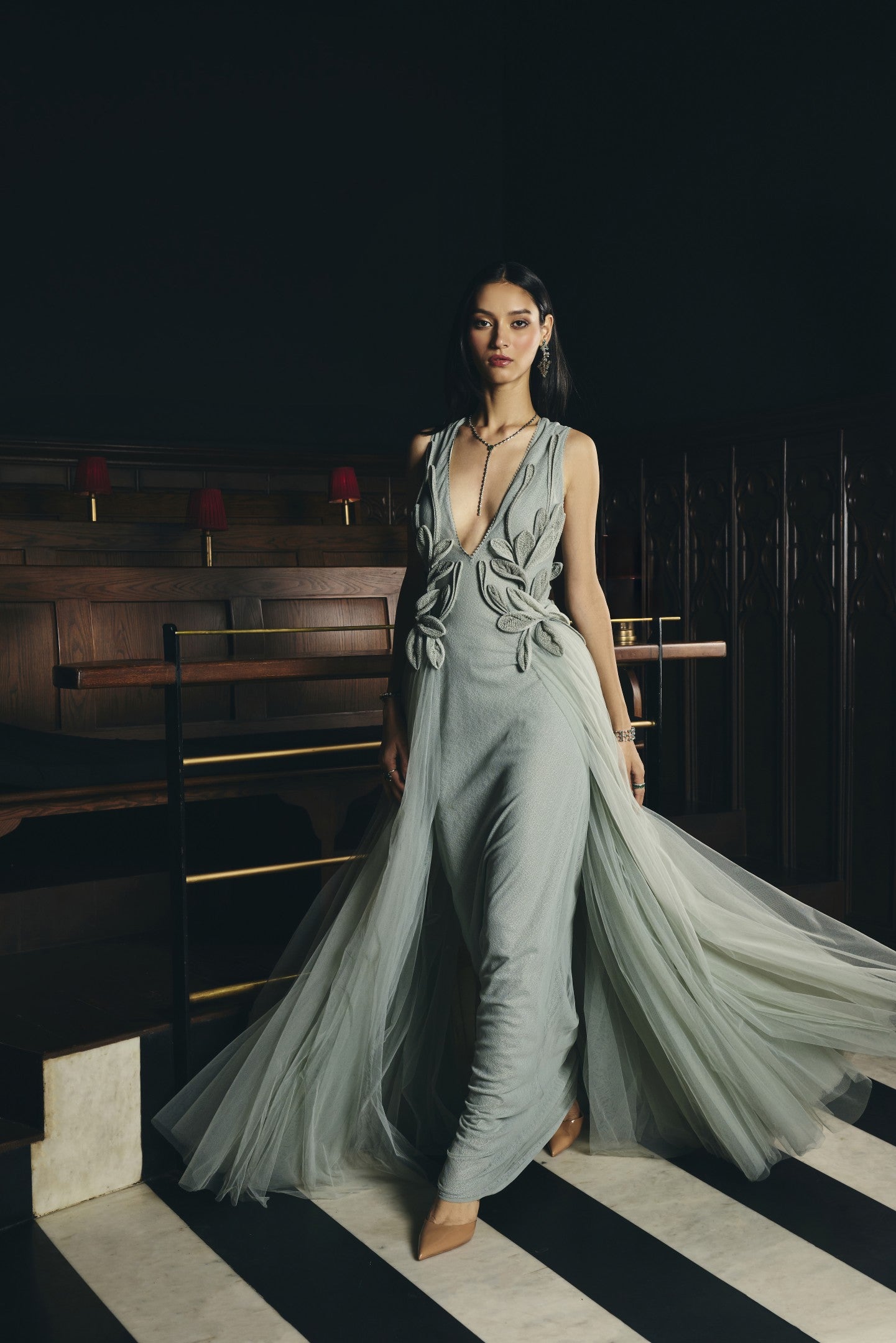 Soft Applique Gown
