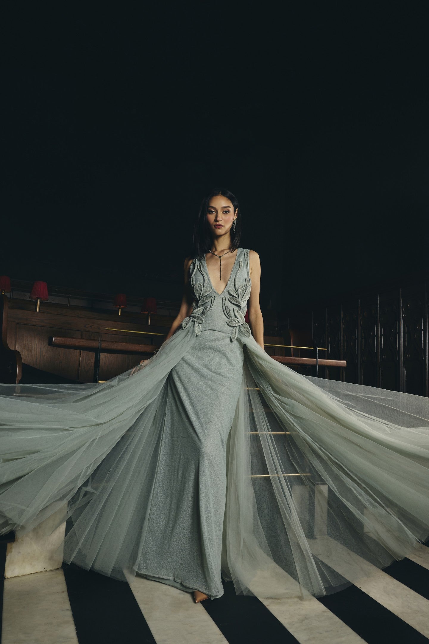 Soft Applique Gown