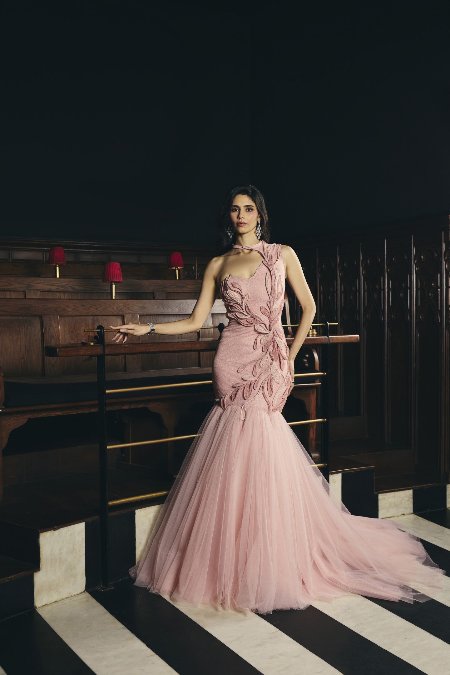 Tulle Fishtail Gown