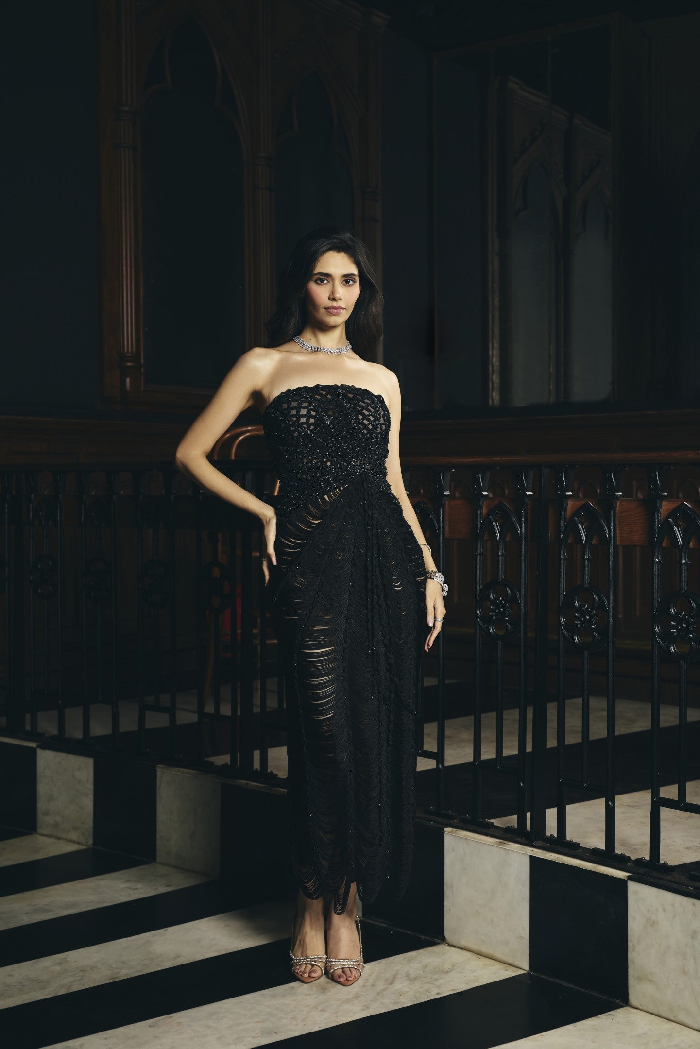 Macrame Cascade Dress