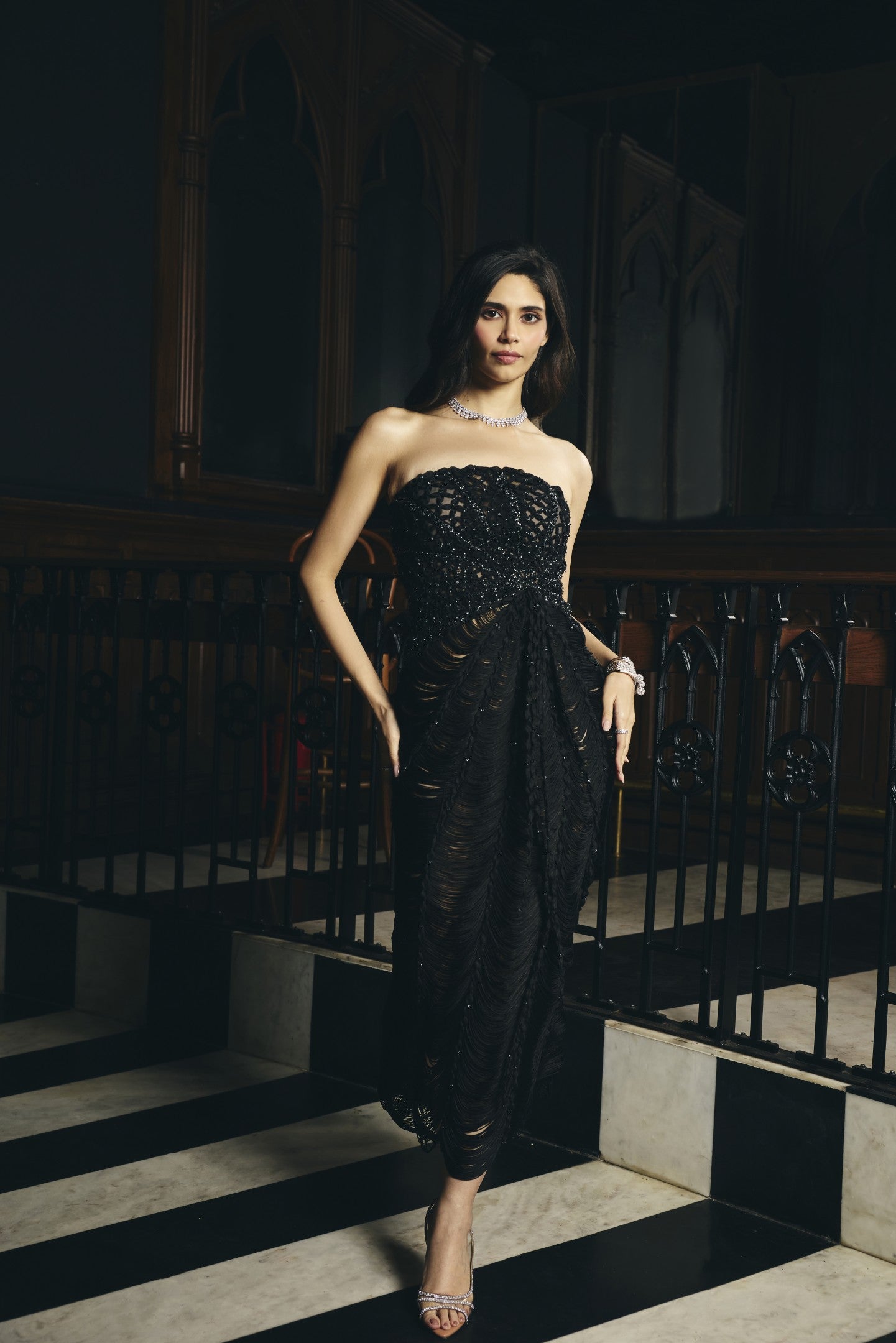 Macrame Cascade Dress