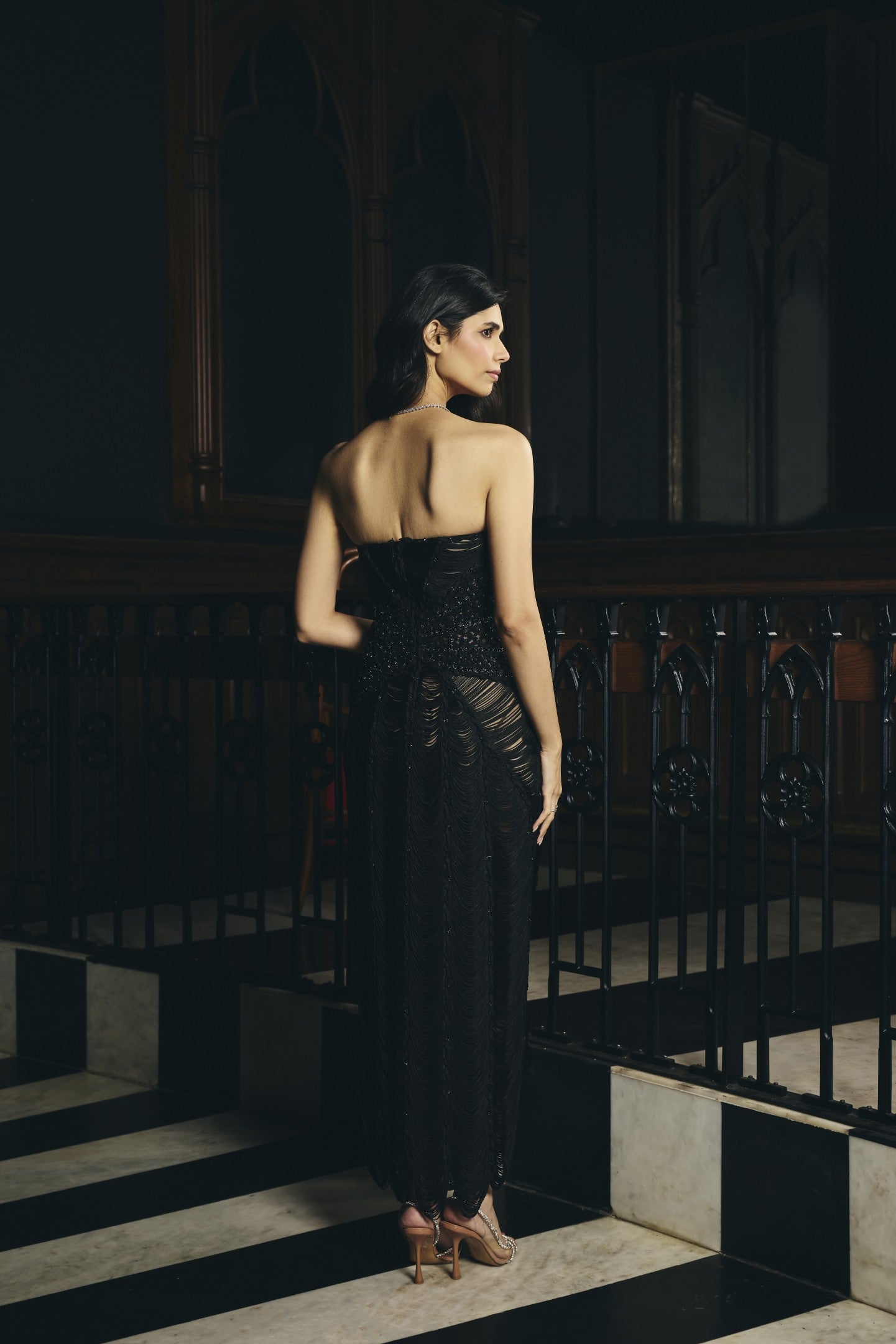 Macrame Cascade Dress