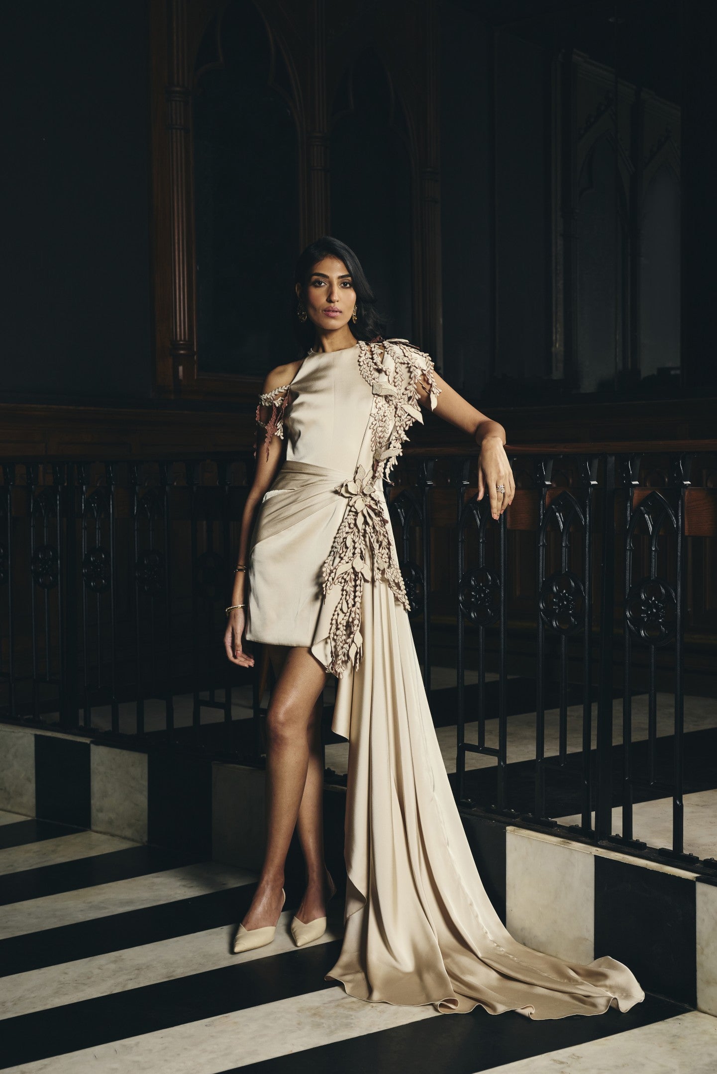 Draped Panel Dress