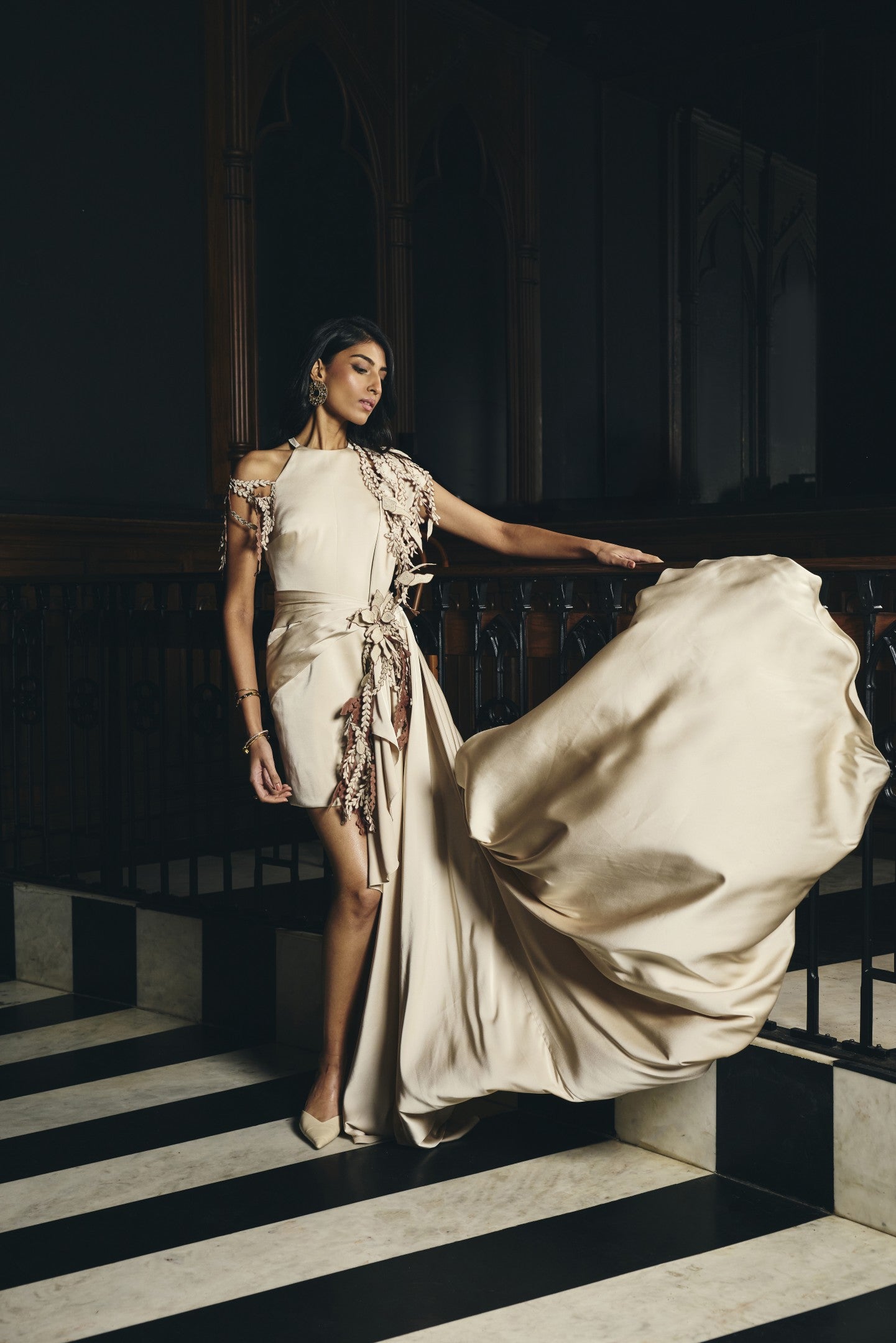 Draped Panel Dress