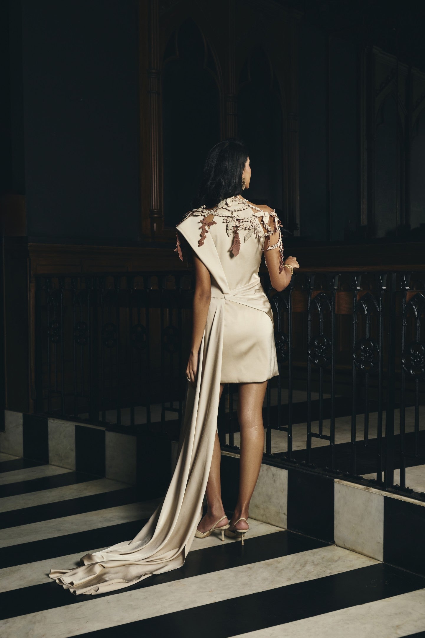Draped Panel Dress
