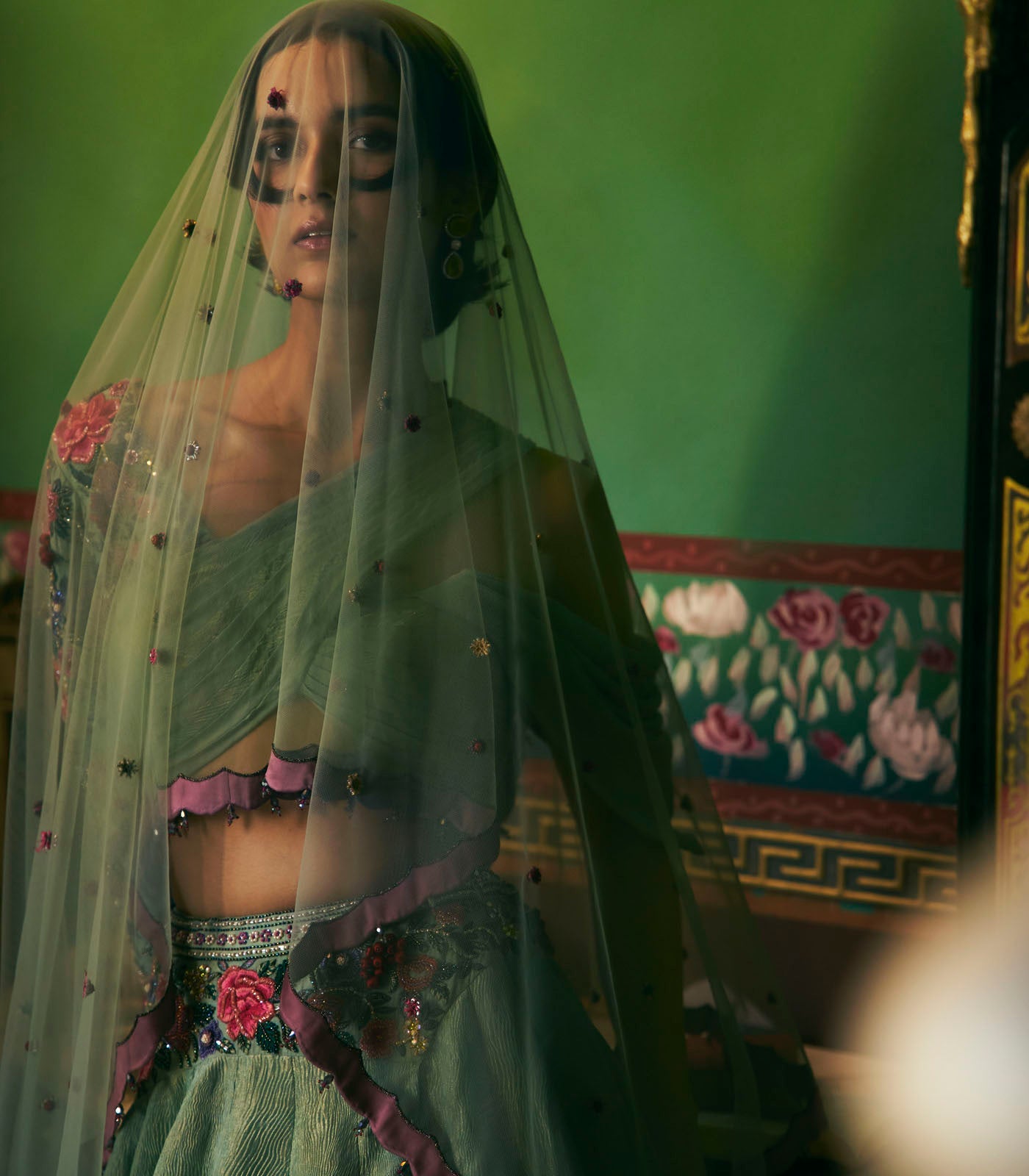 Layered Skirt and Blouse Set