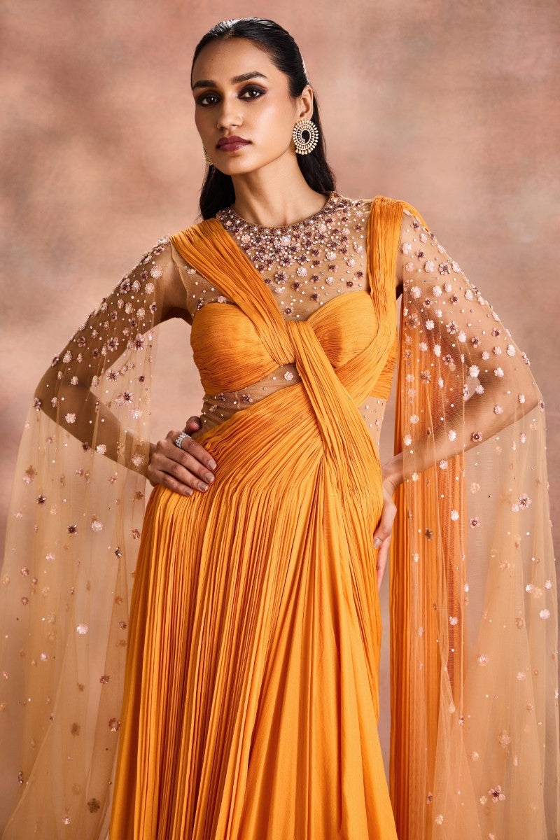 Fluid Drape Gown