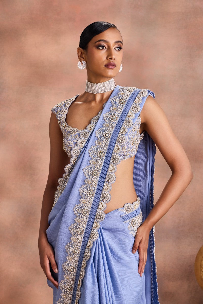Scalloped Edge Saree