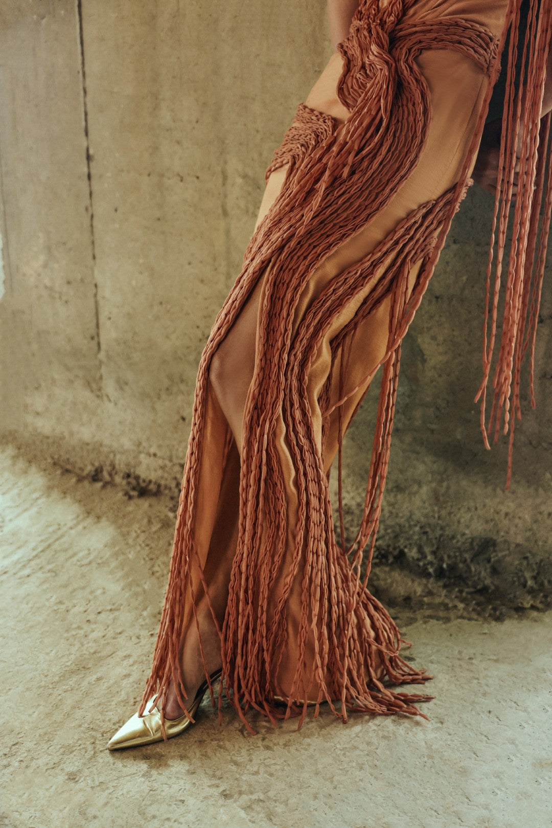 Knotted drape Dress