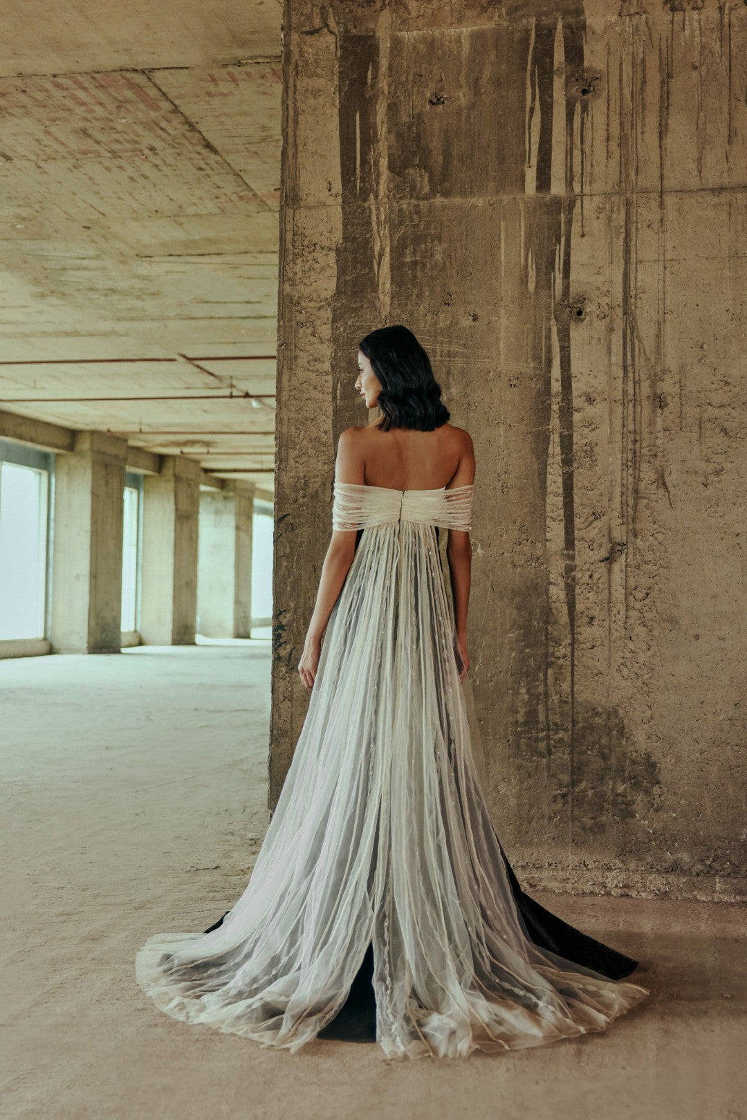 Sheer Trail Gown